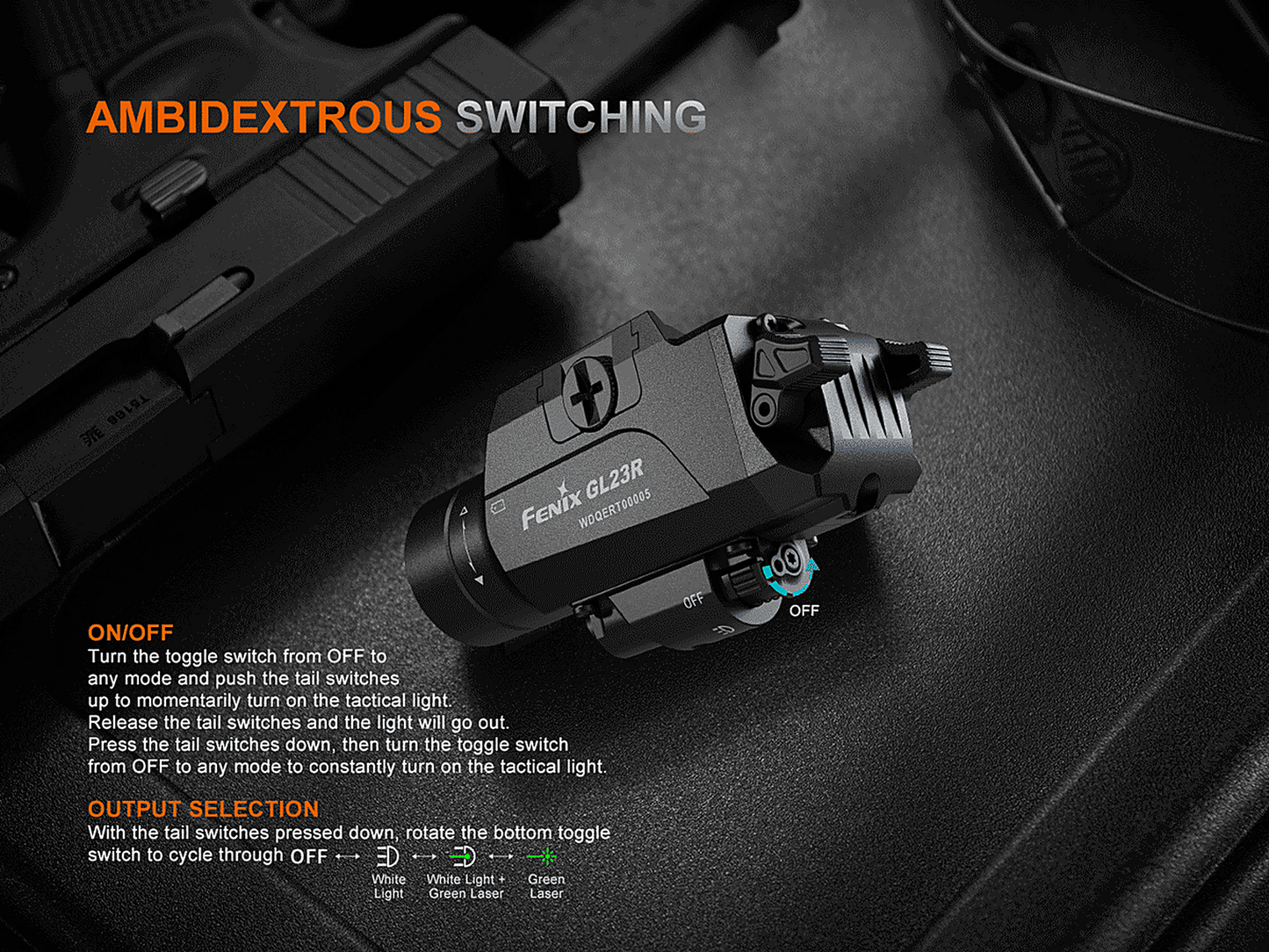 Fenix GL23R Rechargeable Weapon Light
