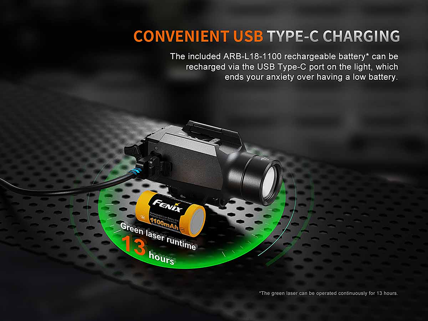 Fenix GL23R Rechargeable Weapon Light