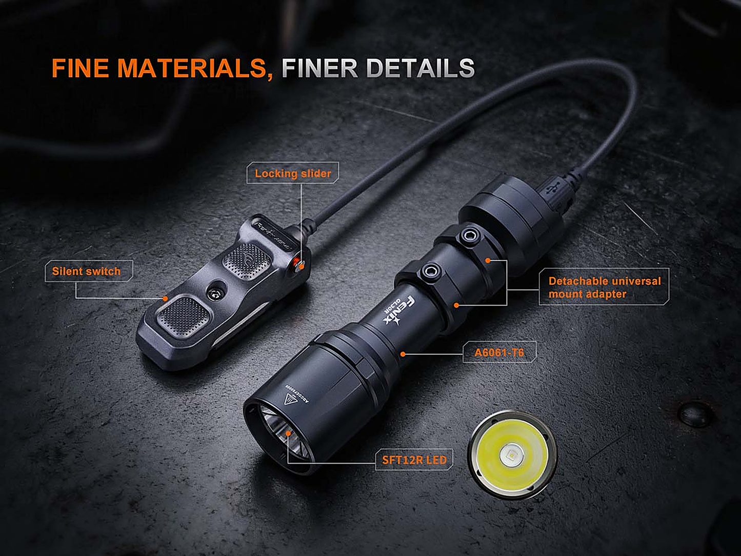 Fenix GL30R Weapon-Mounted Flashlight