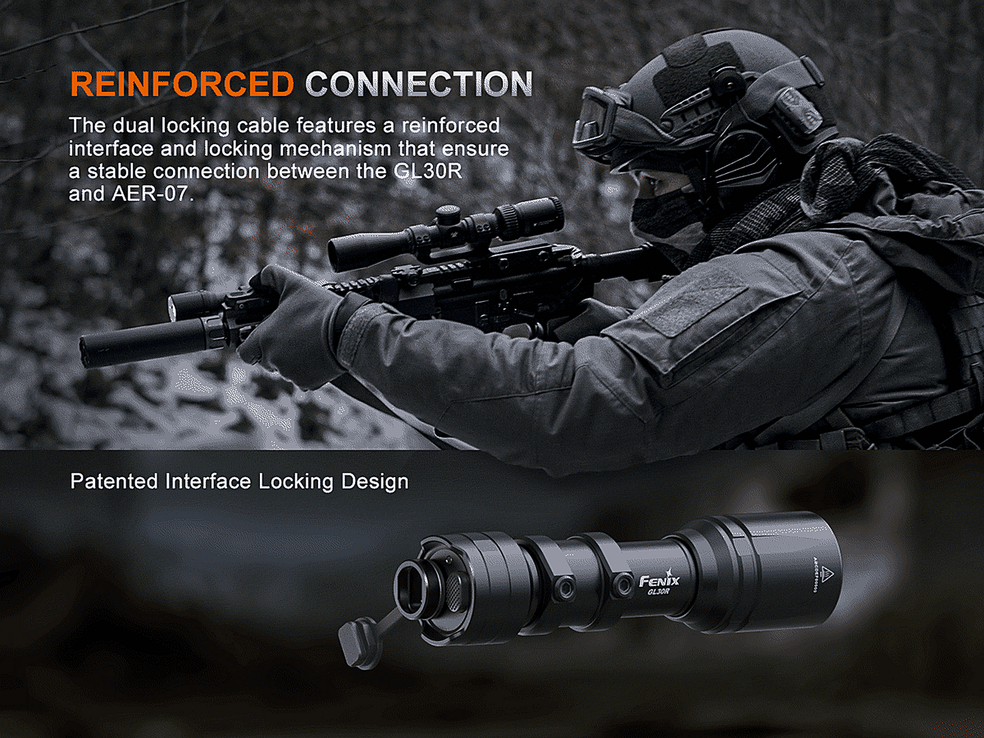 Fenix GL30R Weapon-Mounted Flashlight
