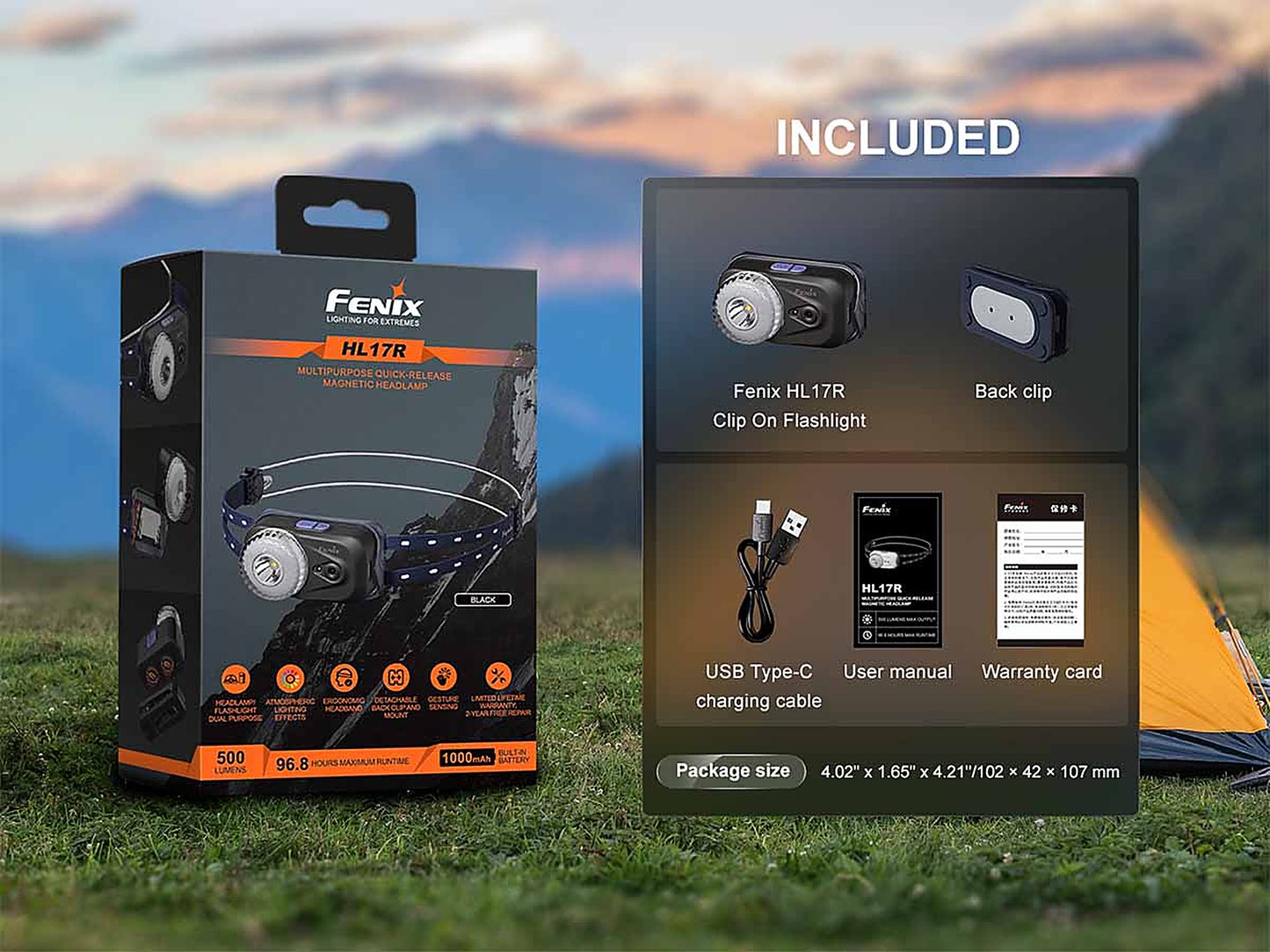 Fenix HL17R Clip On Flashlight