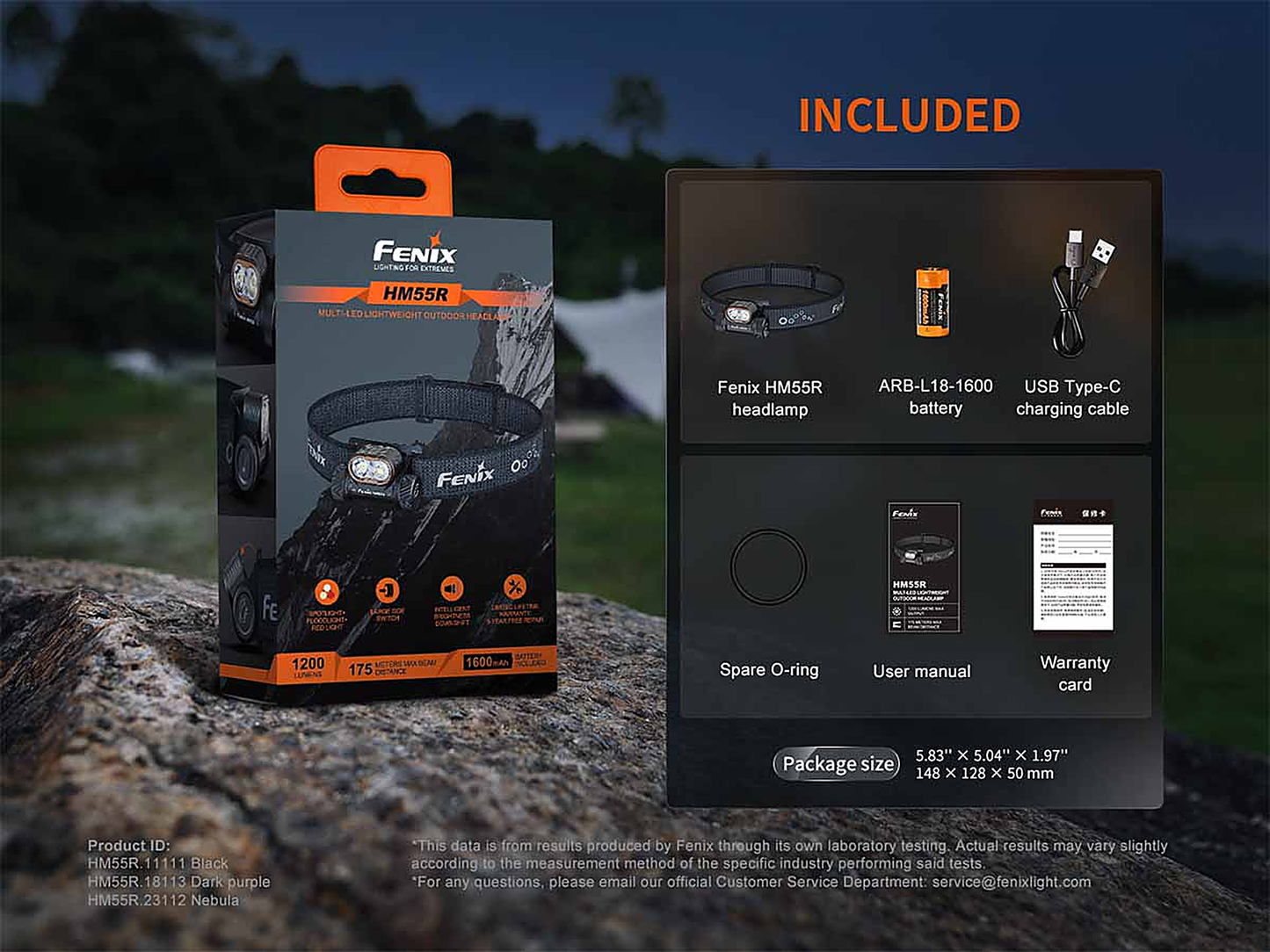 Fenix HM55R Rechargeable Headlamp