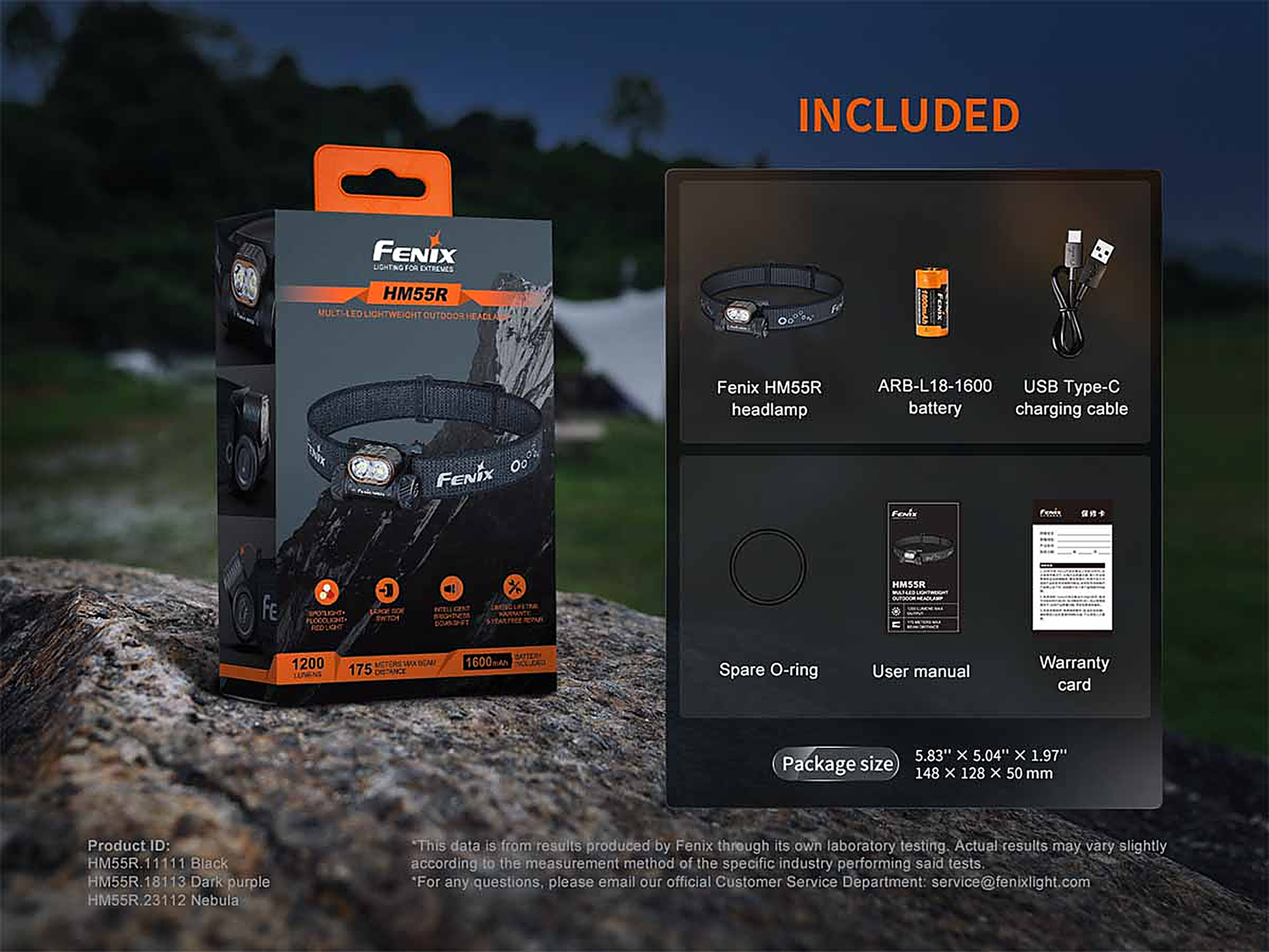 Fenix HM55R Rechargeable Headlamp