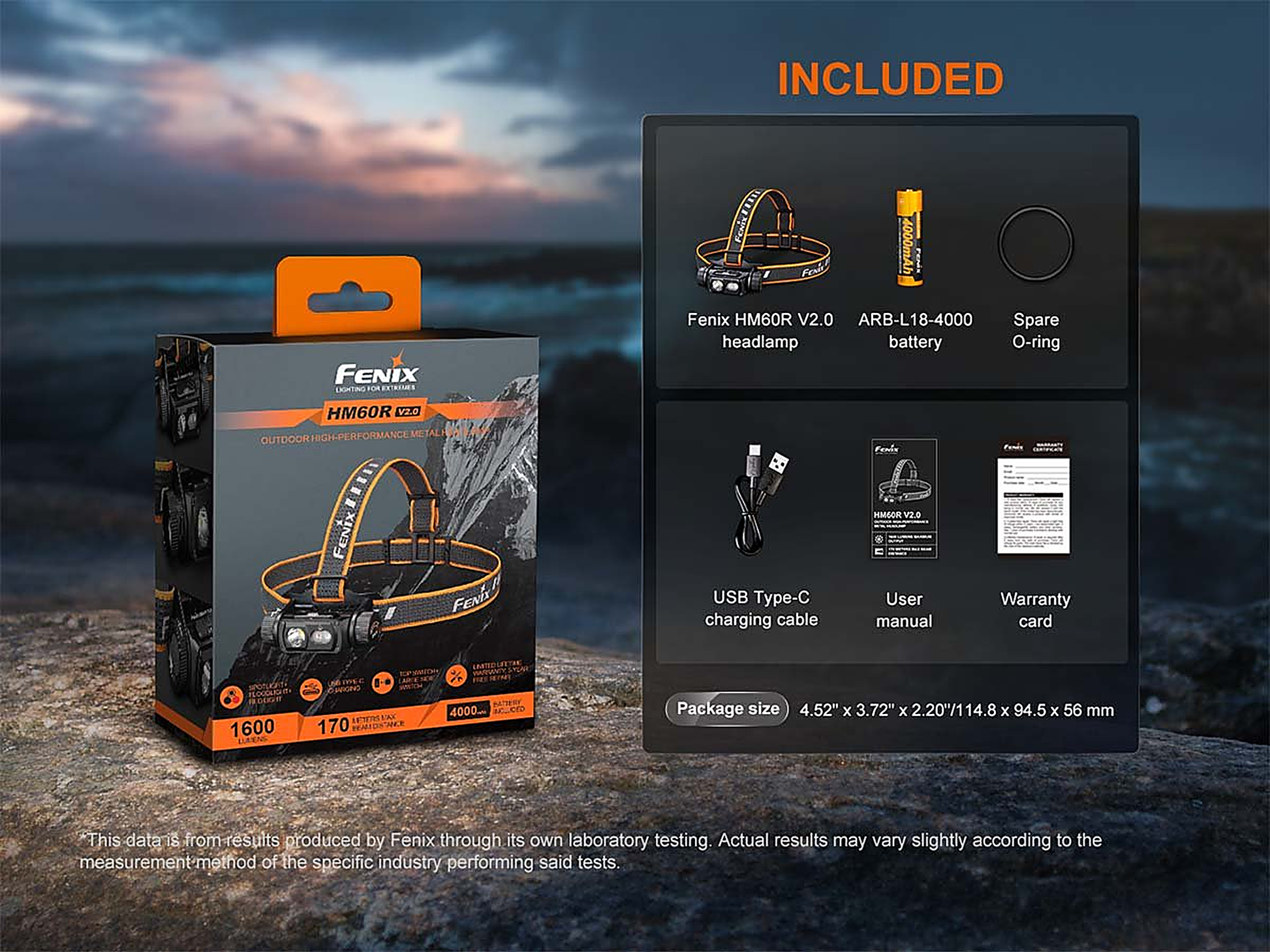 Fenix HM60R V2.0 Rechargeable Headlamp