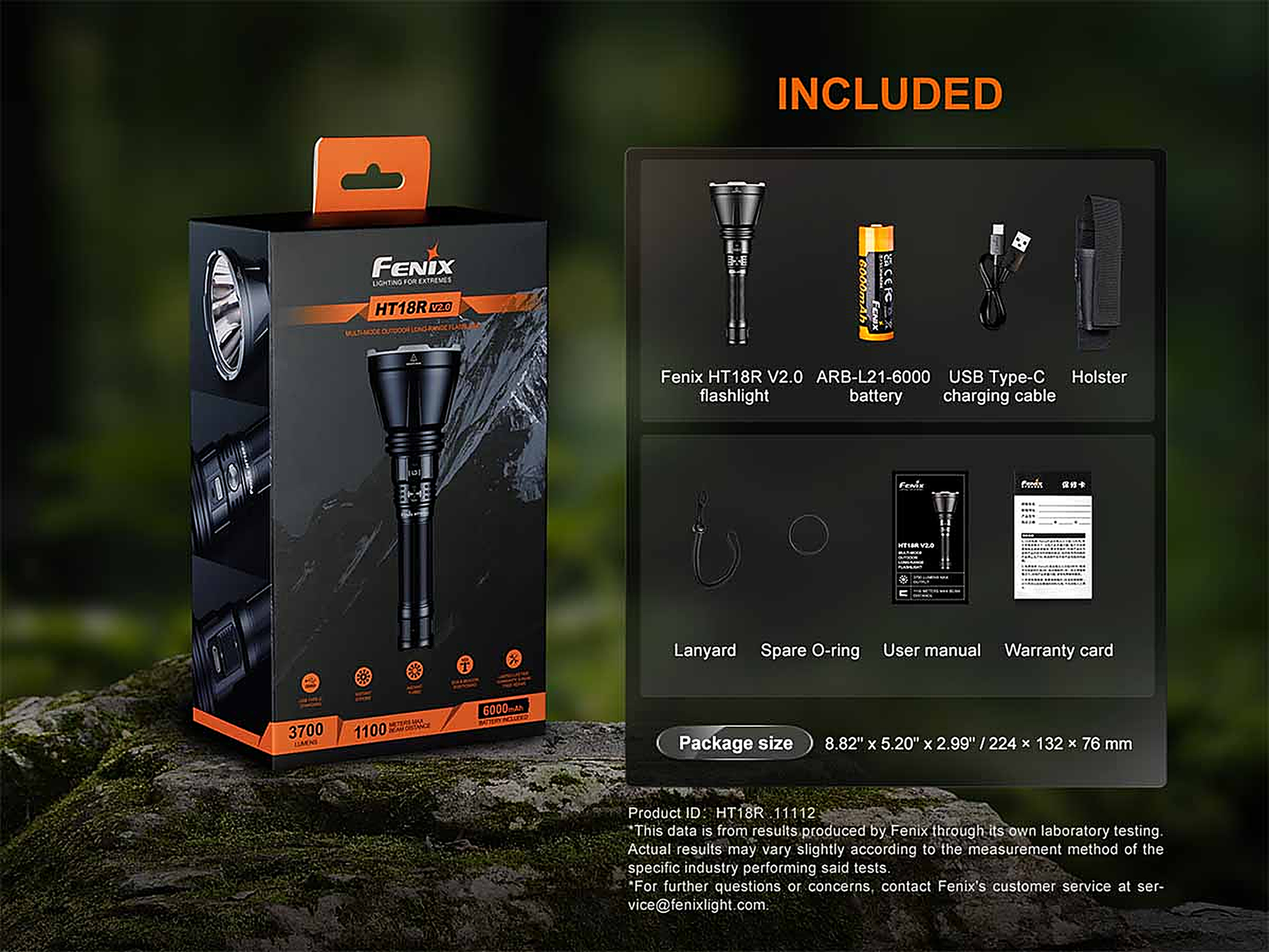 Fenix HT18R V2.0 Long-Distance Flashlight