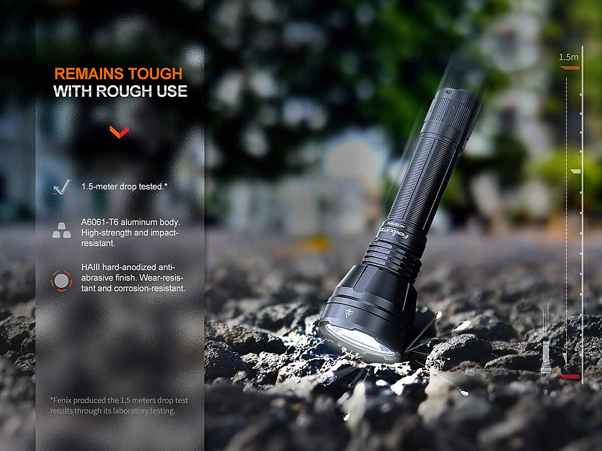 Fenix HT32 Flashlight with Red/Green LEDs