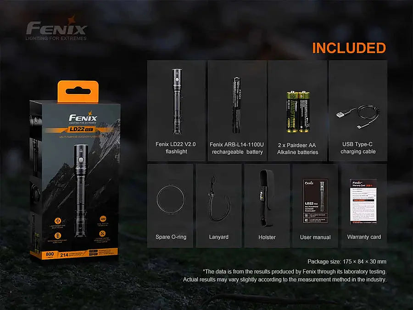 Fenix LD22 V2.0 - back view