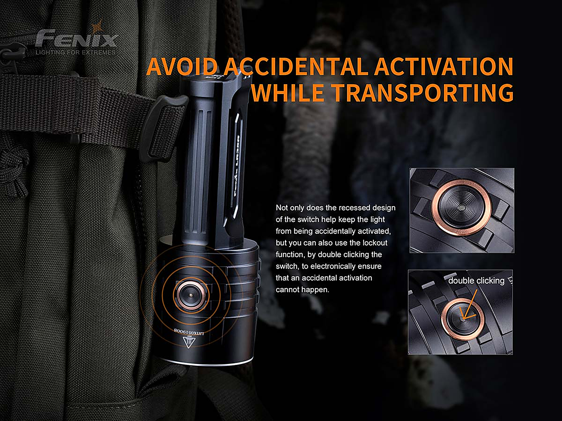 Fenix LR35R Rechargeable Flashlight - 10000 Lumens