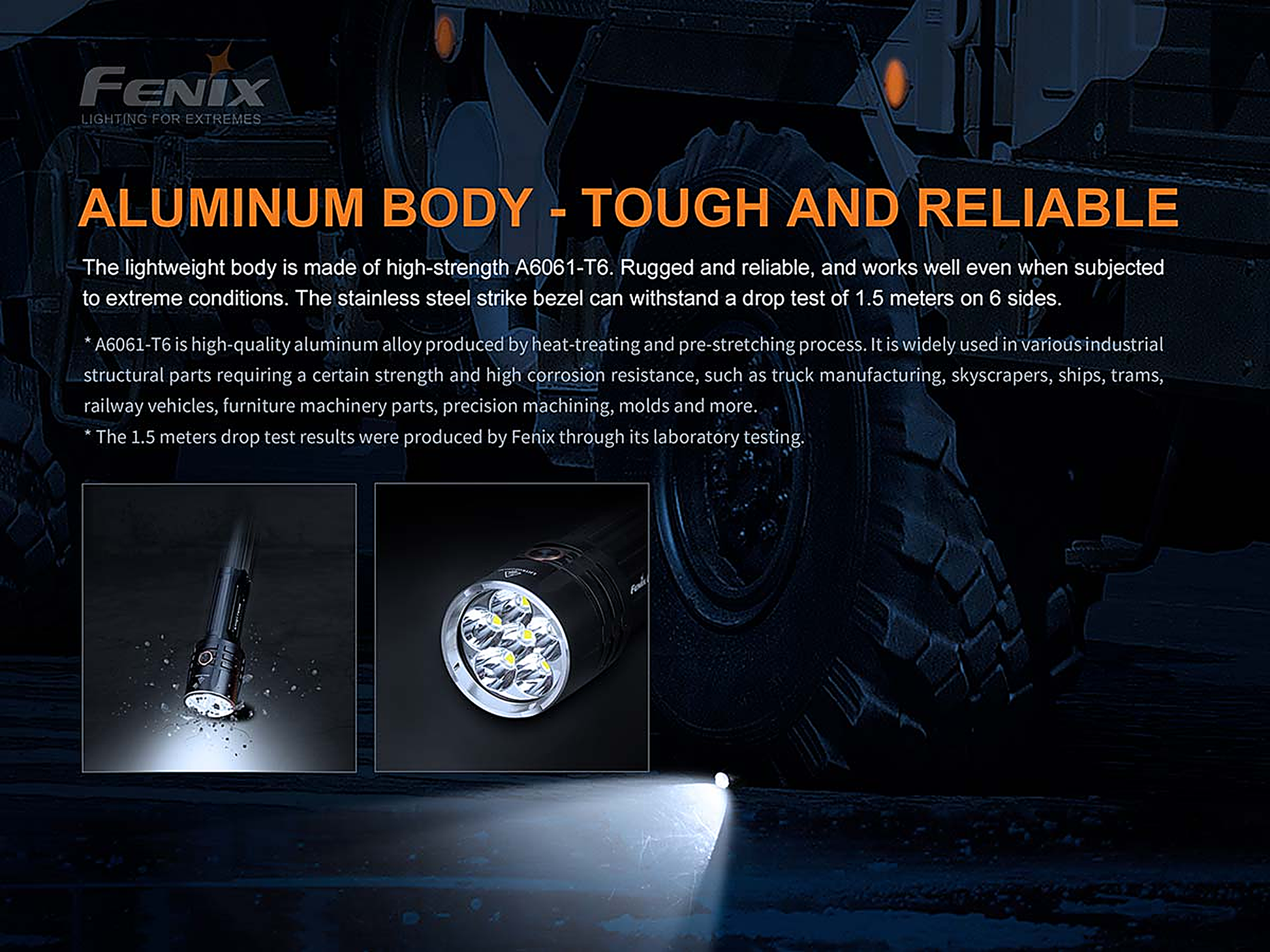 Fenix LR35R Rechargeable Flashlight - 10000 Lumens