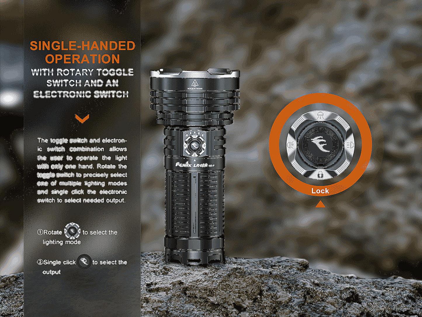 Fenix LR40R V2.0 Search Flashlight - 15000 Lumens