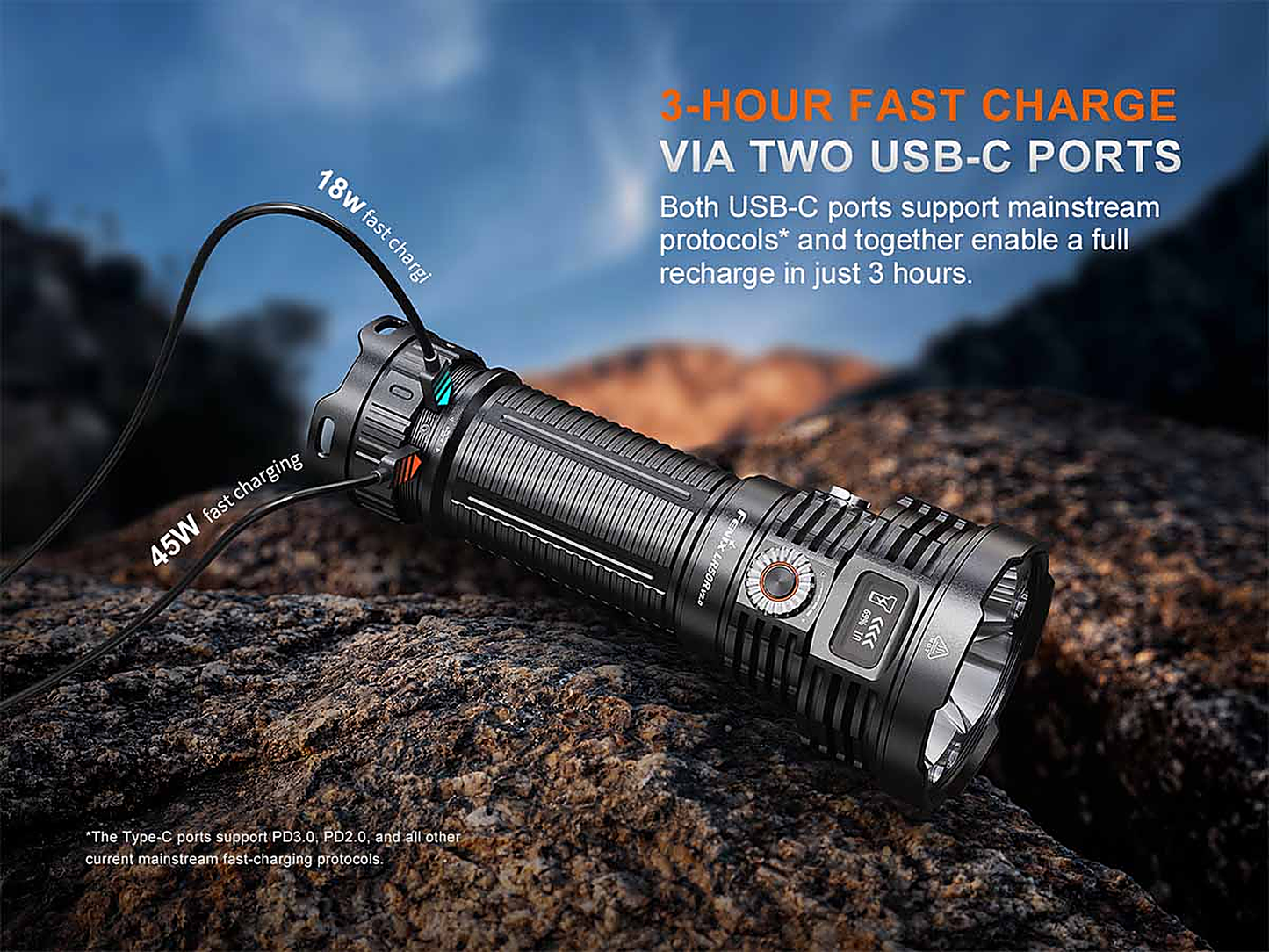 Fenix LR50R V2.0 Flashlight - 18000 Lumens