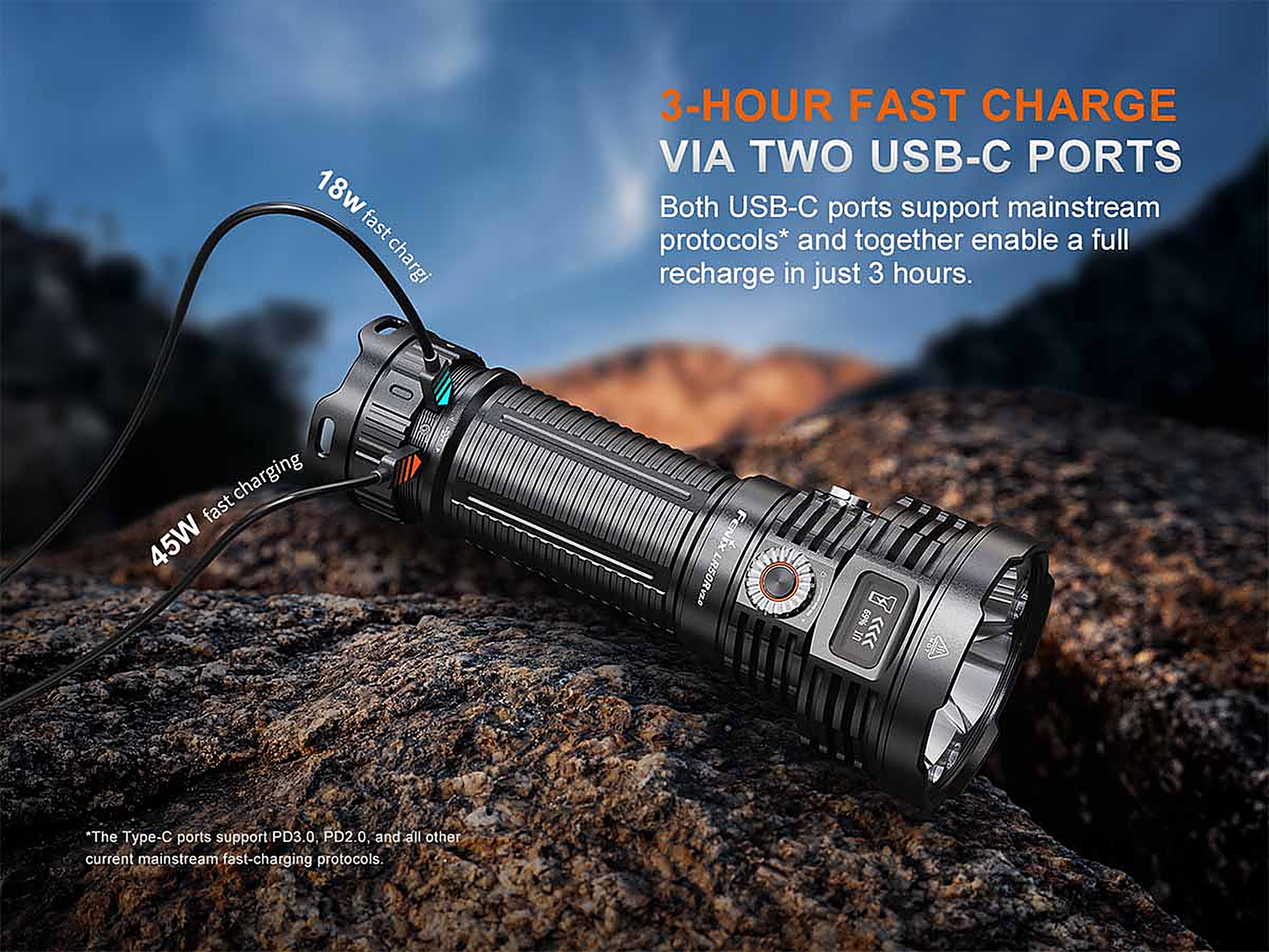 Fenix LR50R V2.0 Flashlight - 18000 Lumens