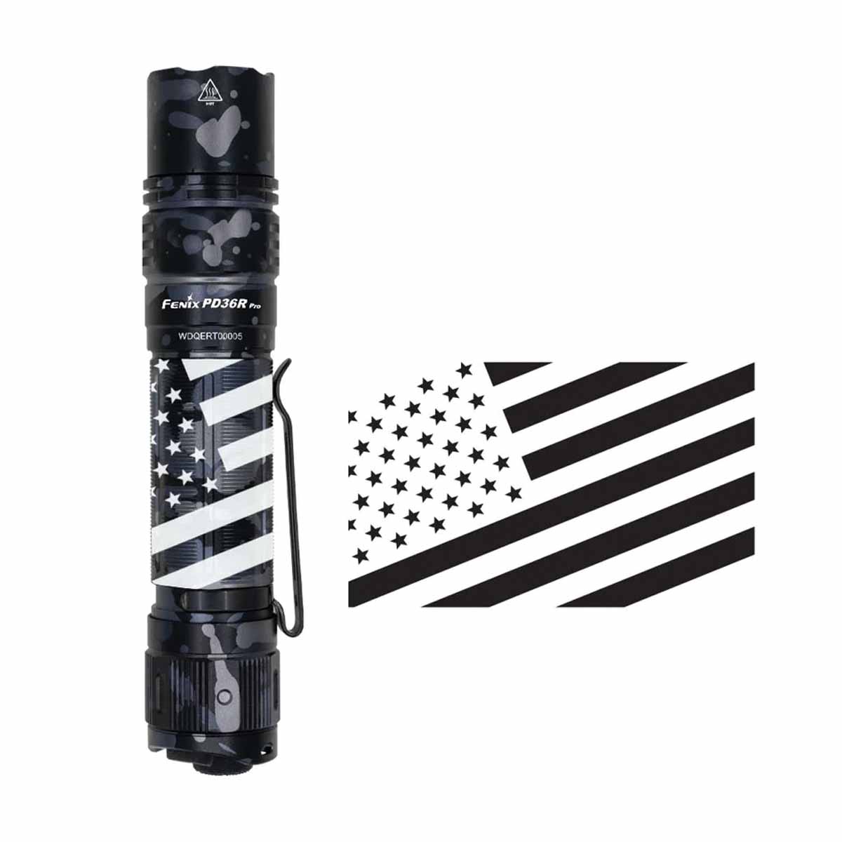 Fenix PD36R PRO Urban Gray Flashlight with Special Edition Engraved Design