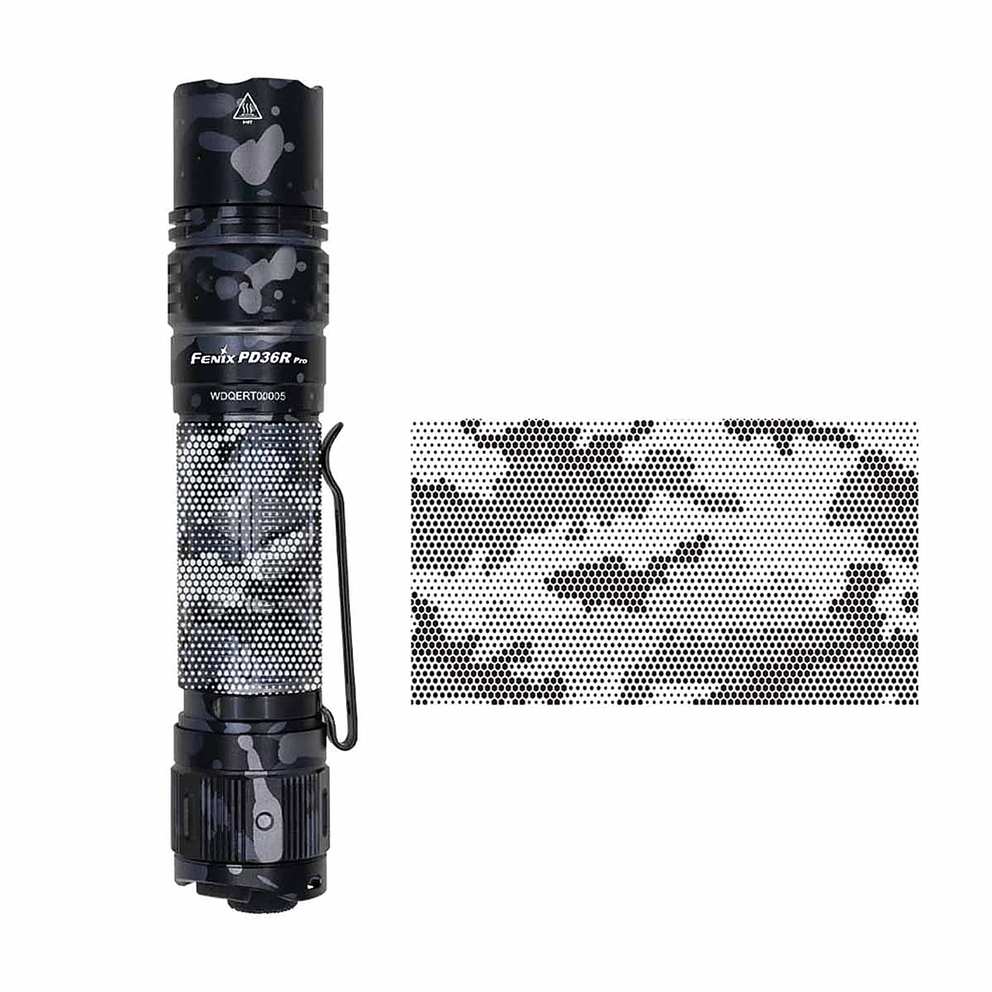 Fenix PD36R PRO Urban Gray Flashlight with Special Edition Engraved Design