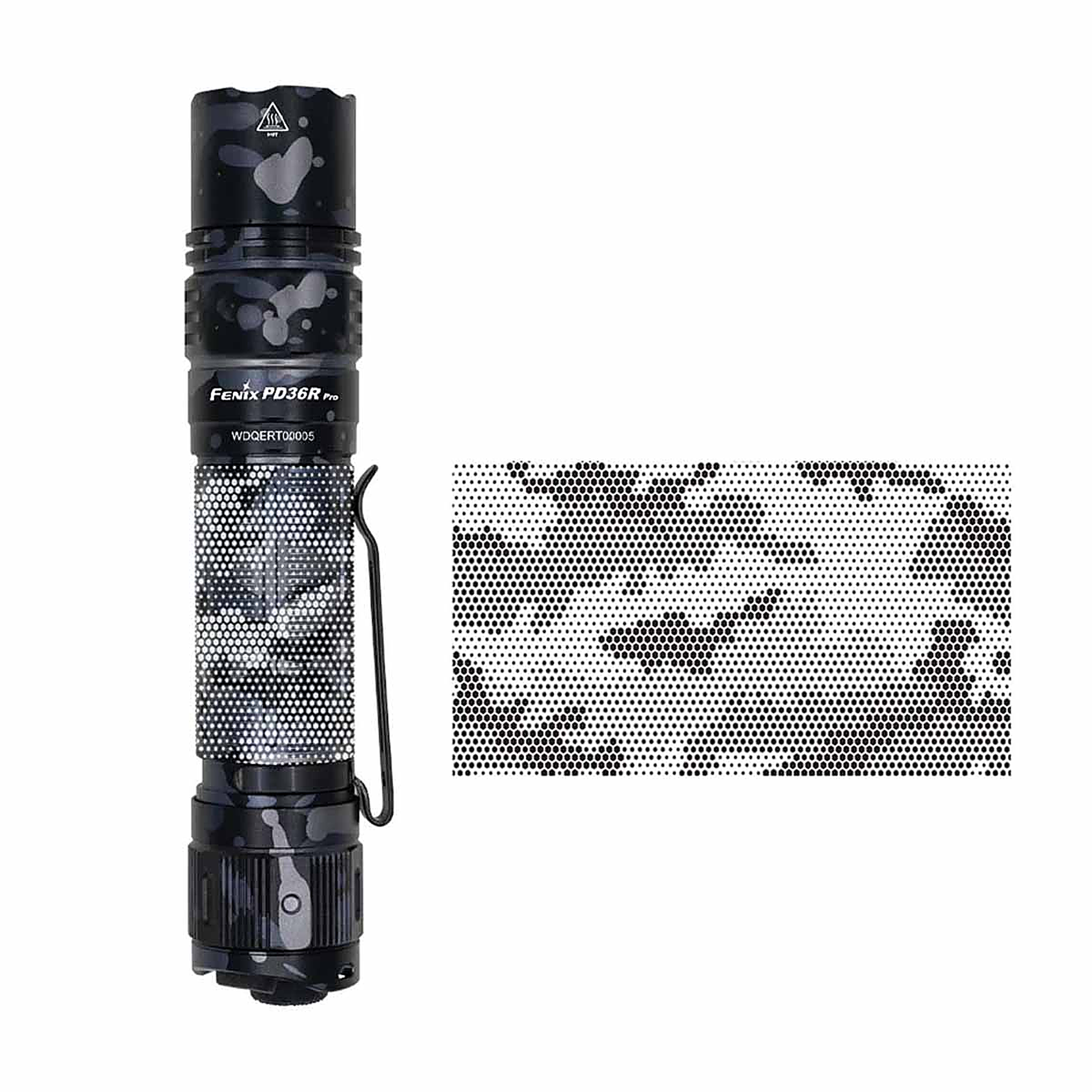 Fenix PD36R PRO Urban Gray Flashlight with Special Edition Engraved Design