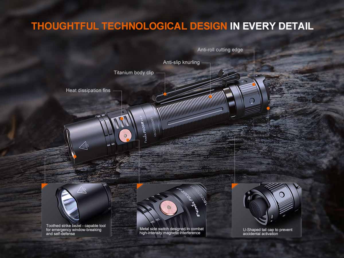 Fenix PD36R V2.0 Flashlight with Special Edition Engraved Design
