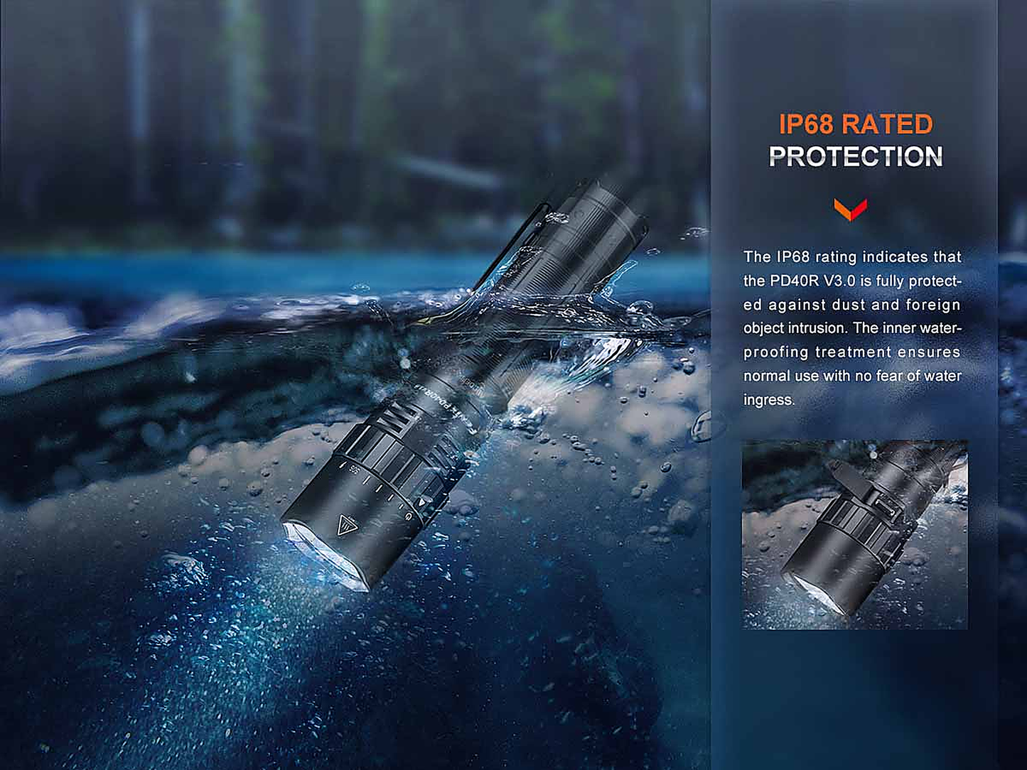 Fenix PD40R V3.0 Rechargeable Flashlight