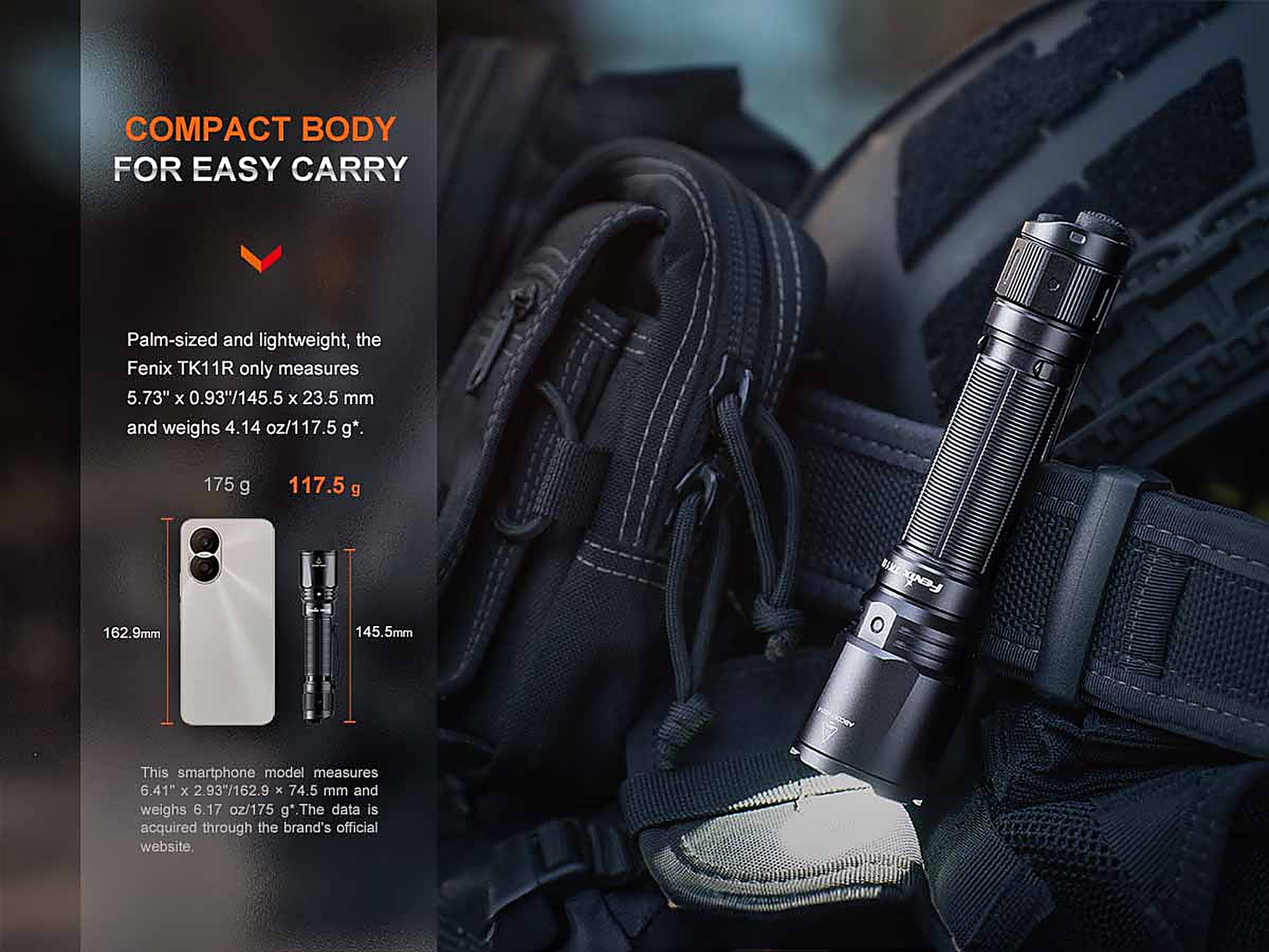 Fenix TK11R Rechargeable Tactical Flashlight