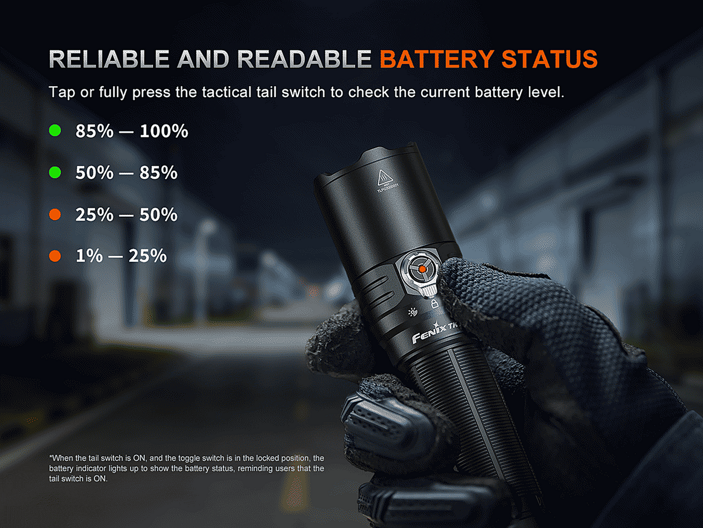Fenix TK15R Rechargeable Tac Flashlight
