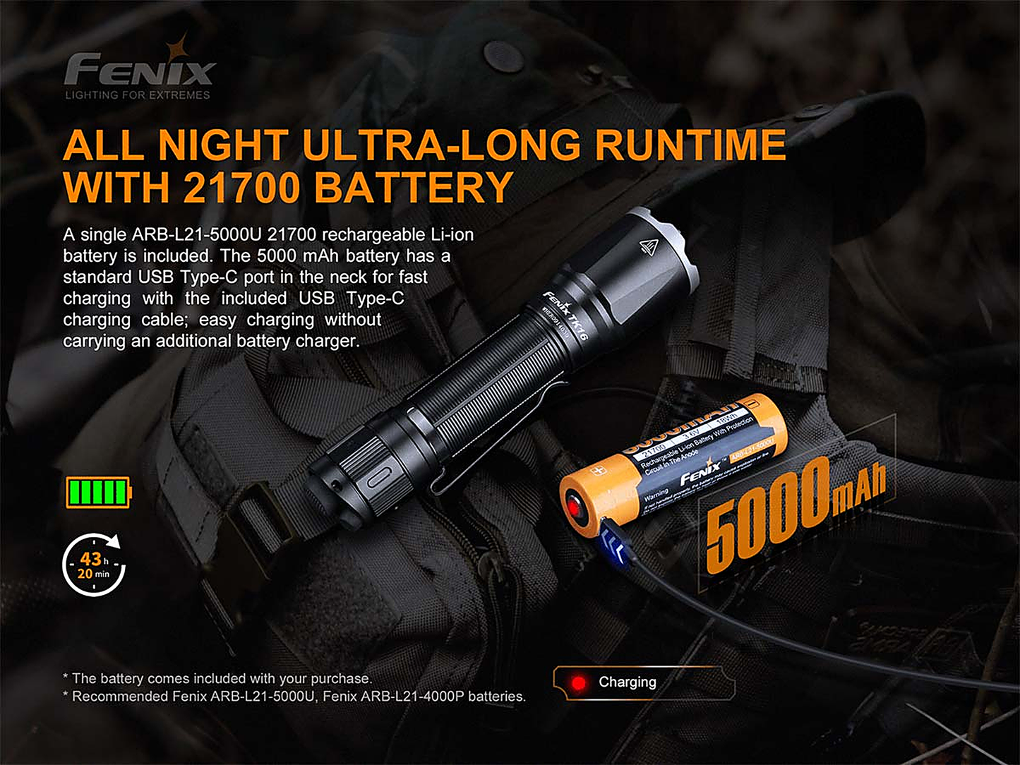 Fenix TK16 V2.0 Flashlight with Special Edition Engraved Design