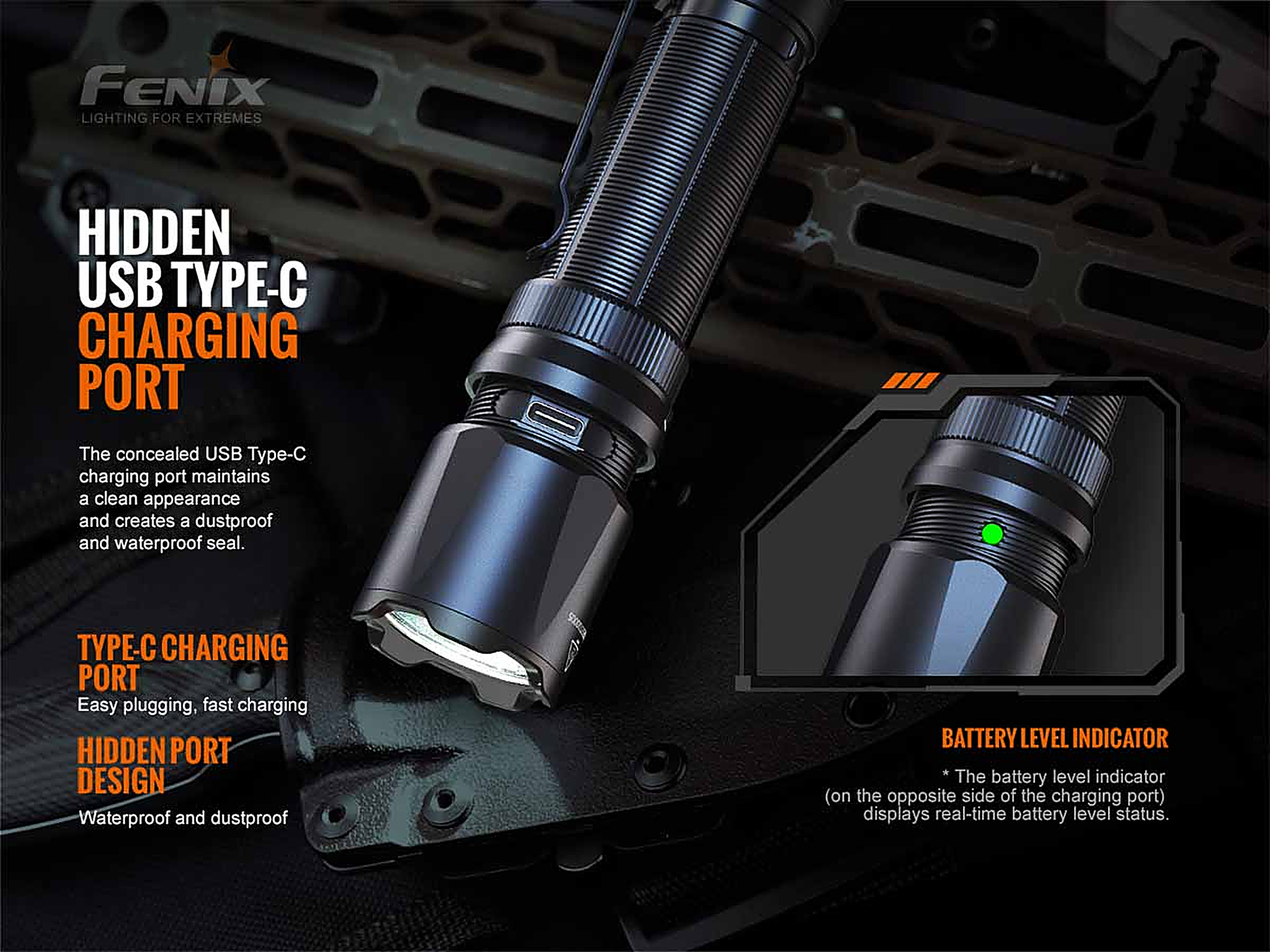Fenix TK20R V2.0 Rechargeable Tac Flashlight with T5 Pen