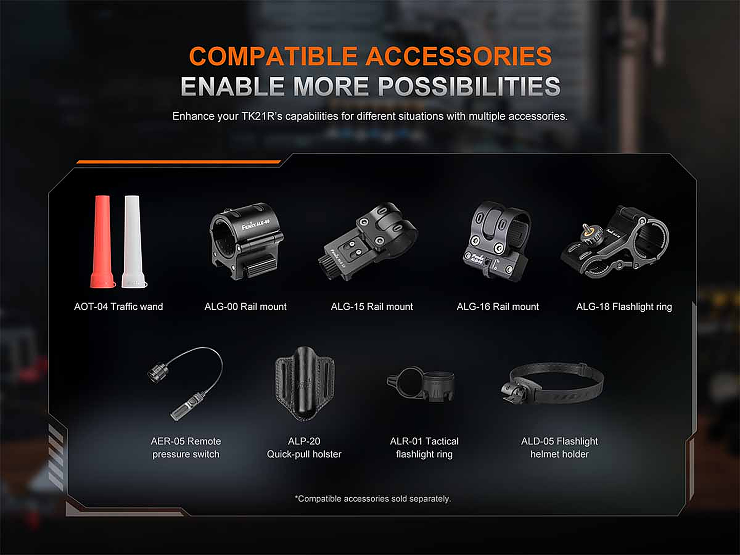 Fenix TK21R Rechargeable Tac Flashlight