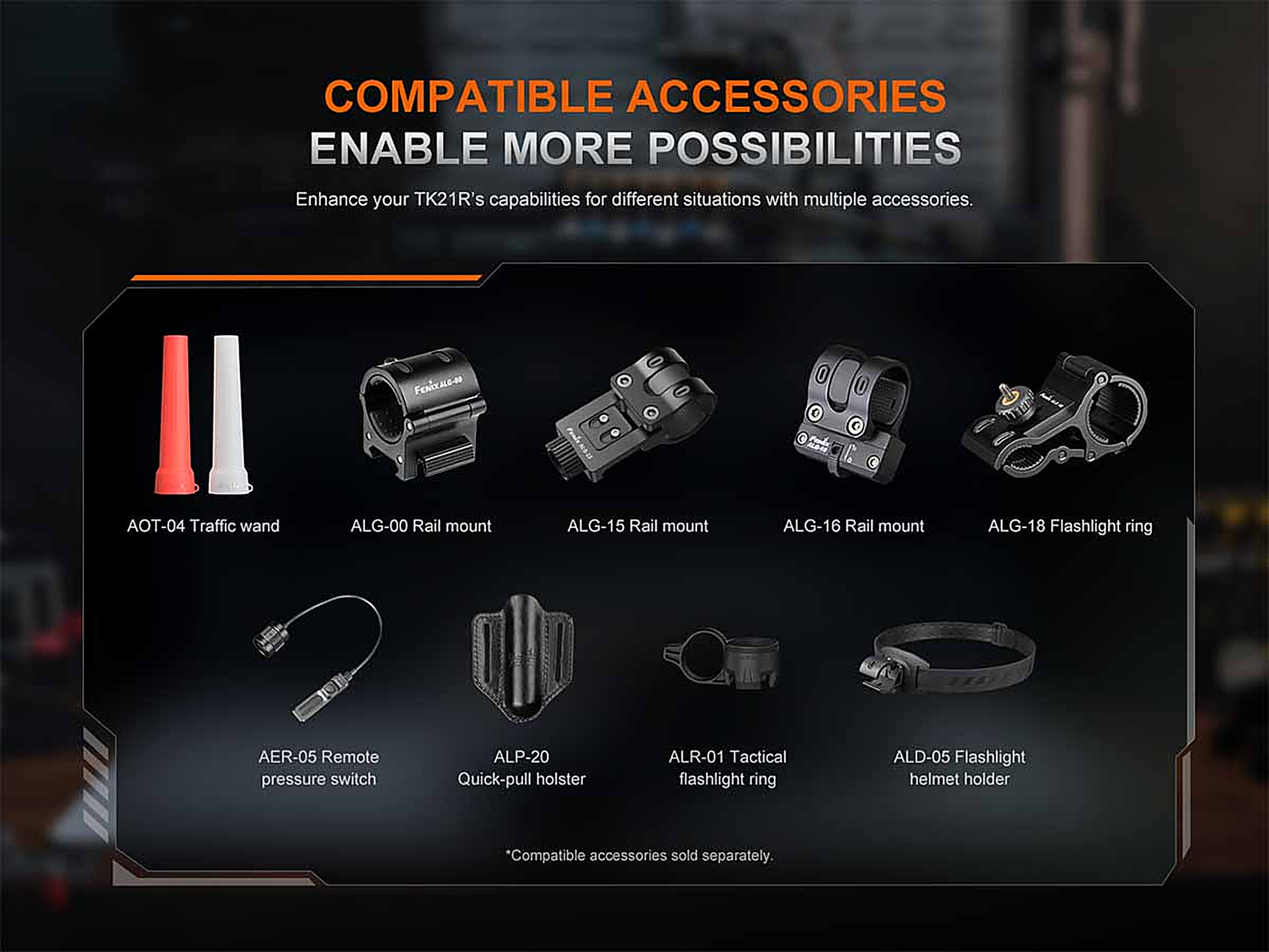 Fenix TK21R Rechargeable Tac Flashlight