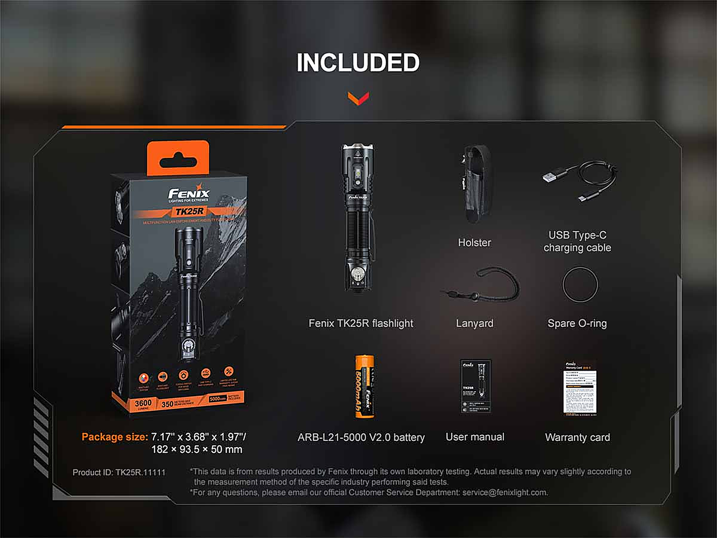 Fenix TK25R Tactical Flashlight