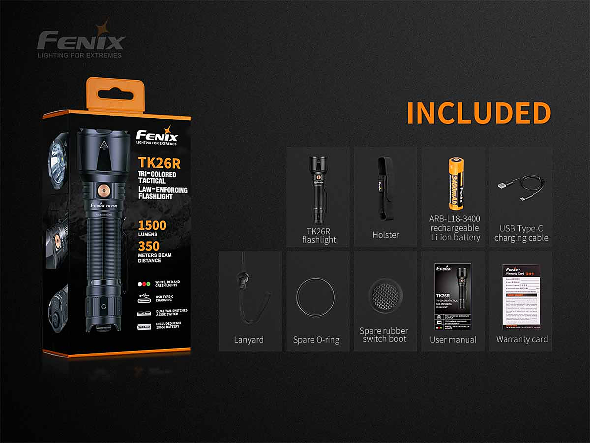 Fenix TK26R Tactical Flashlight