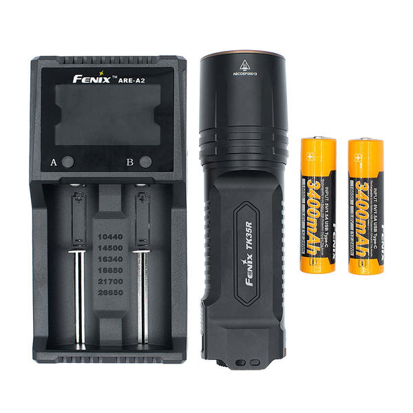 Fenix TK35R RED Flashlight Bundle