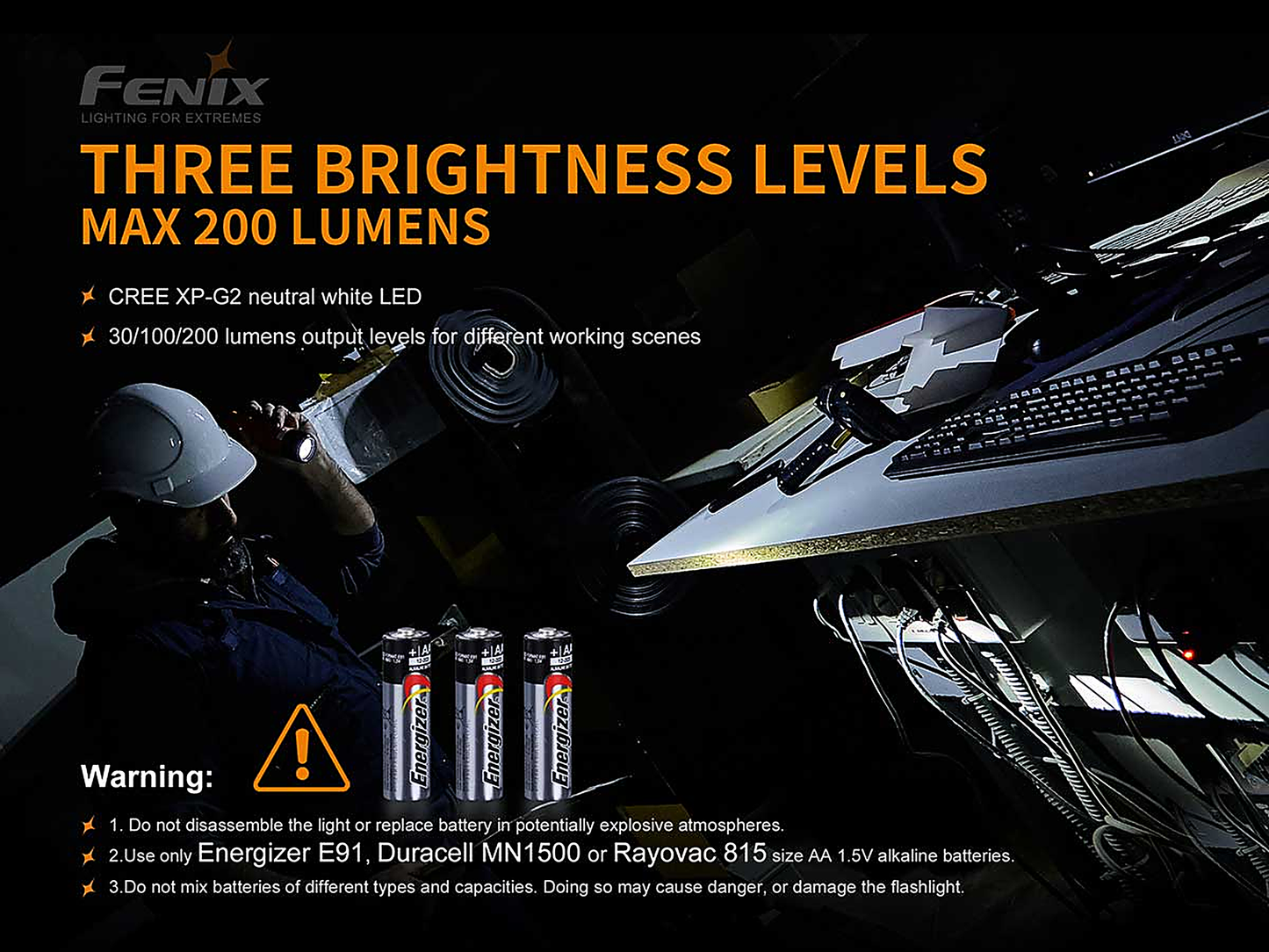 Fenix WF11E Intrinsically Safe Flashlight