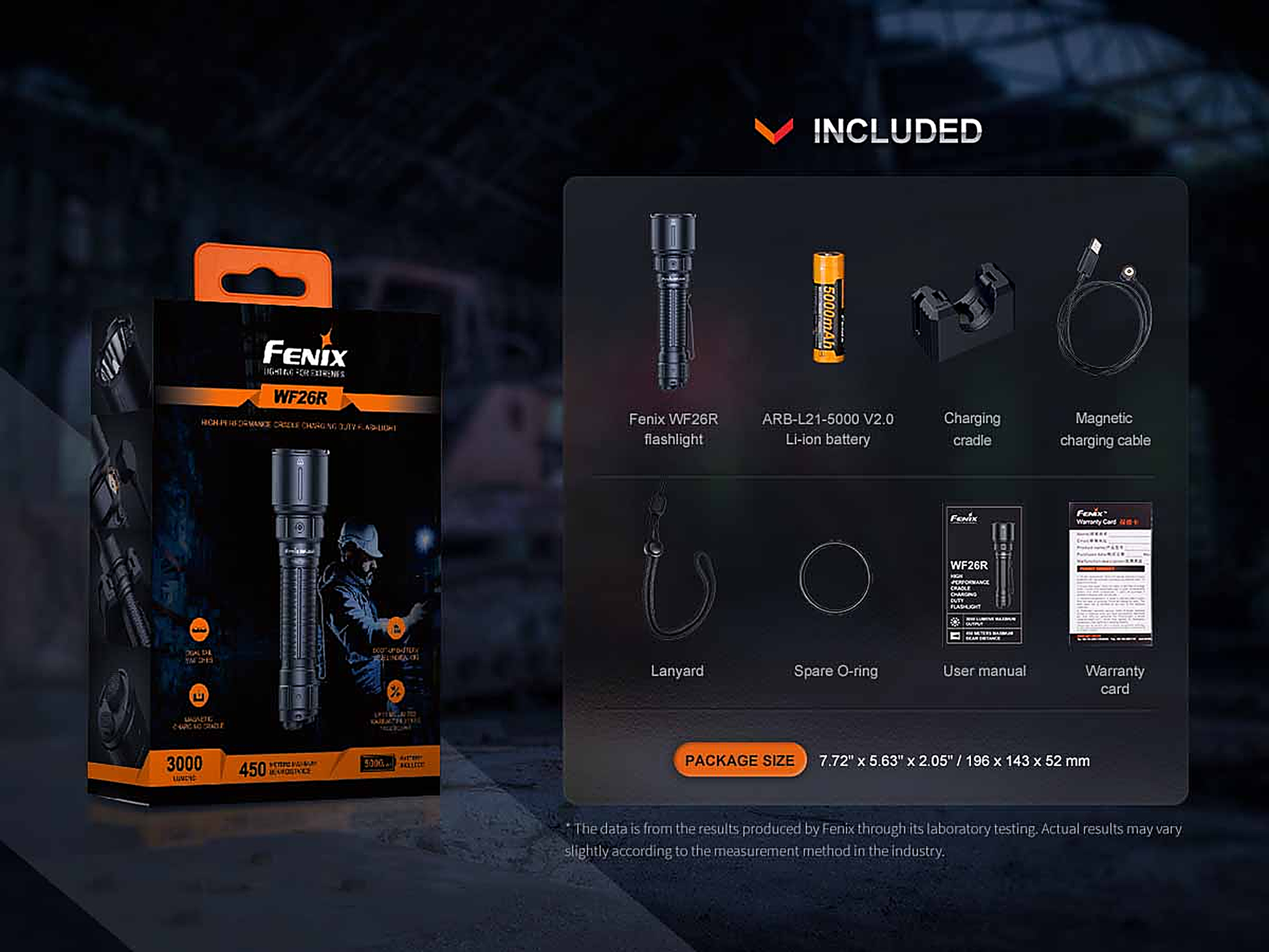 Fenix WF26R Flashlight with Special Edition Engraved Design