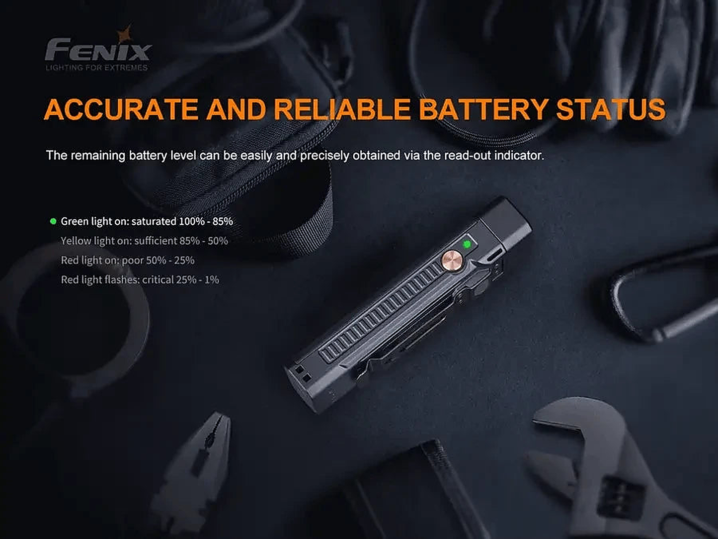 Fenix WT16R - close-up detail