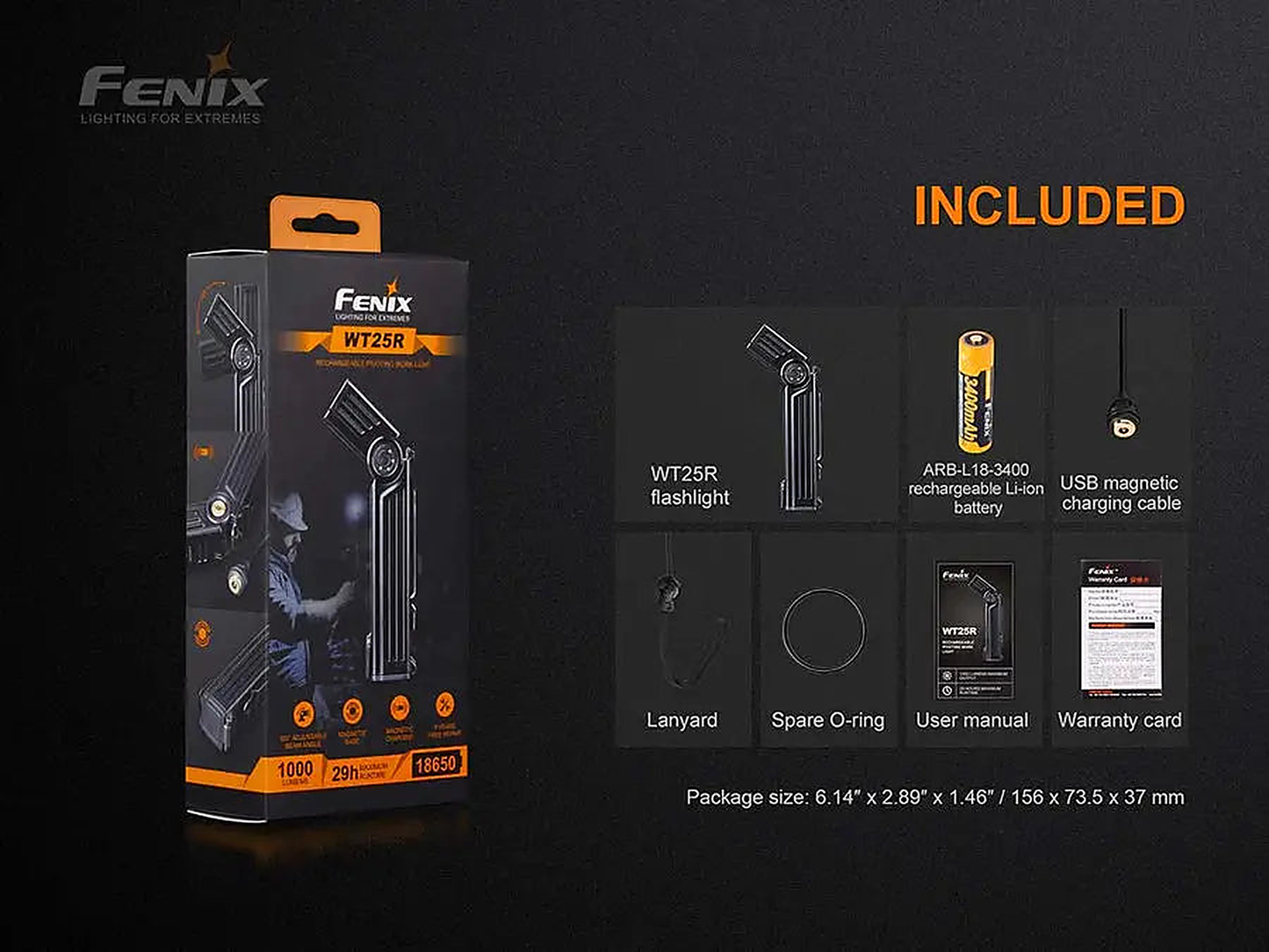 Fenix WT25R - back view