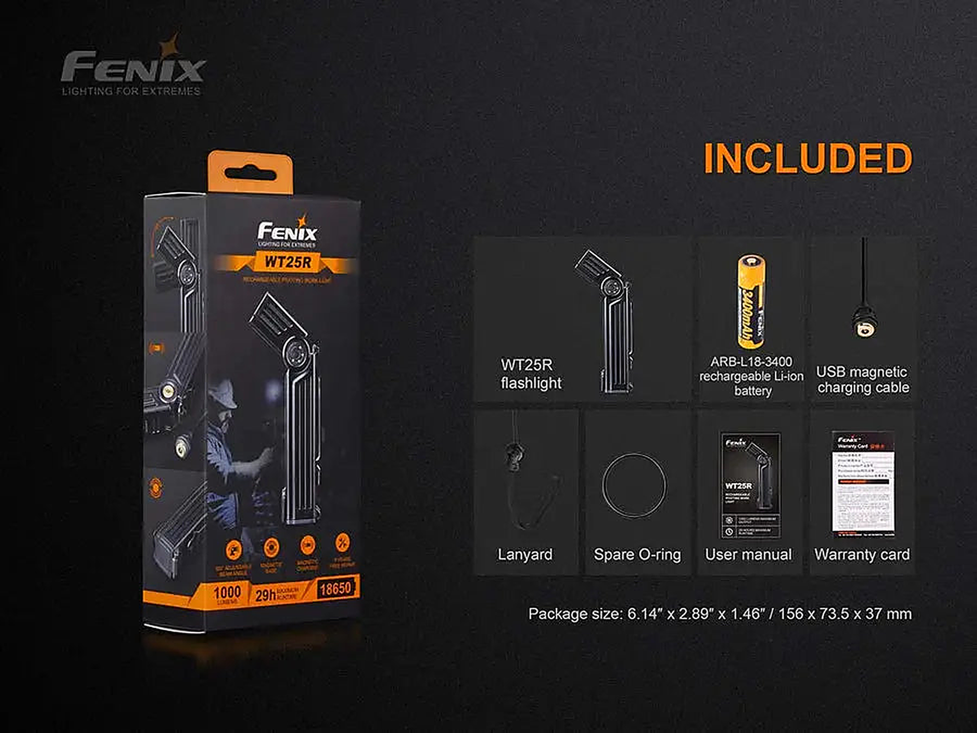 Fenix WT25R - back view