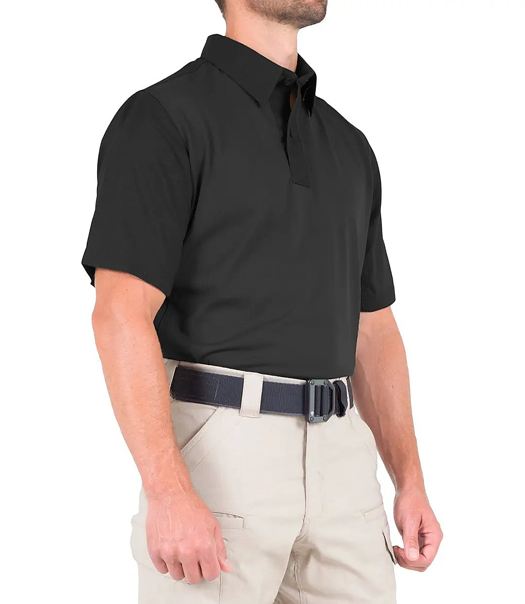 First Tactical Men's V2 Pro Perf Short Sleeve - Black - side view