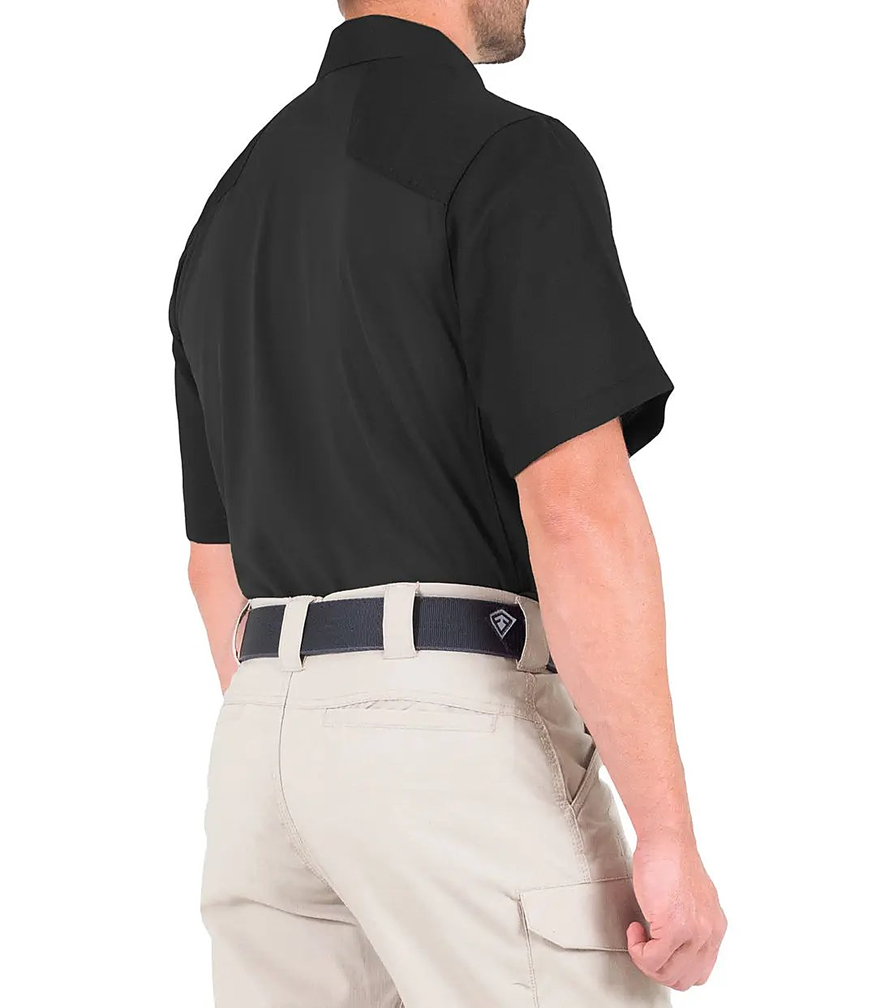 First Tactical Men's V2 Pro Perf Short Sleeve - Black - back view
