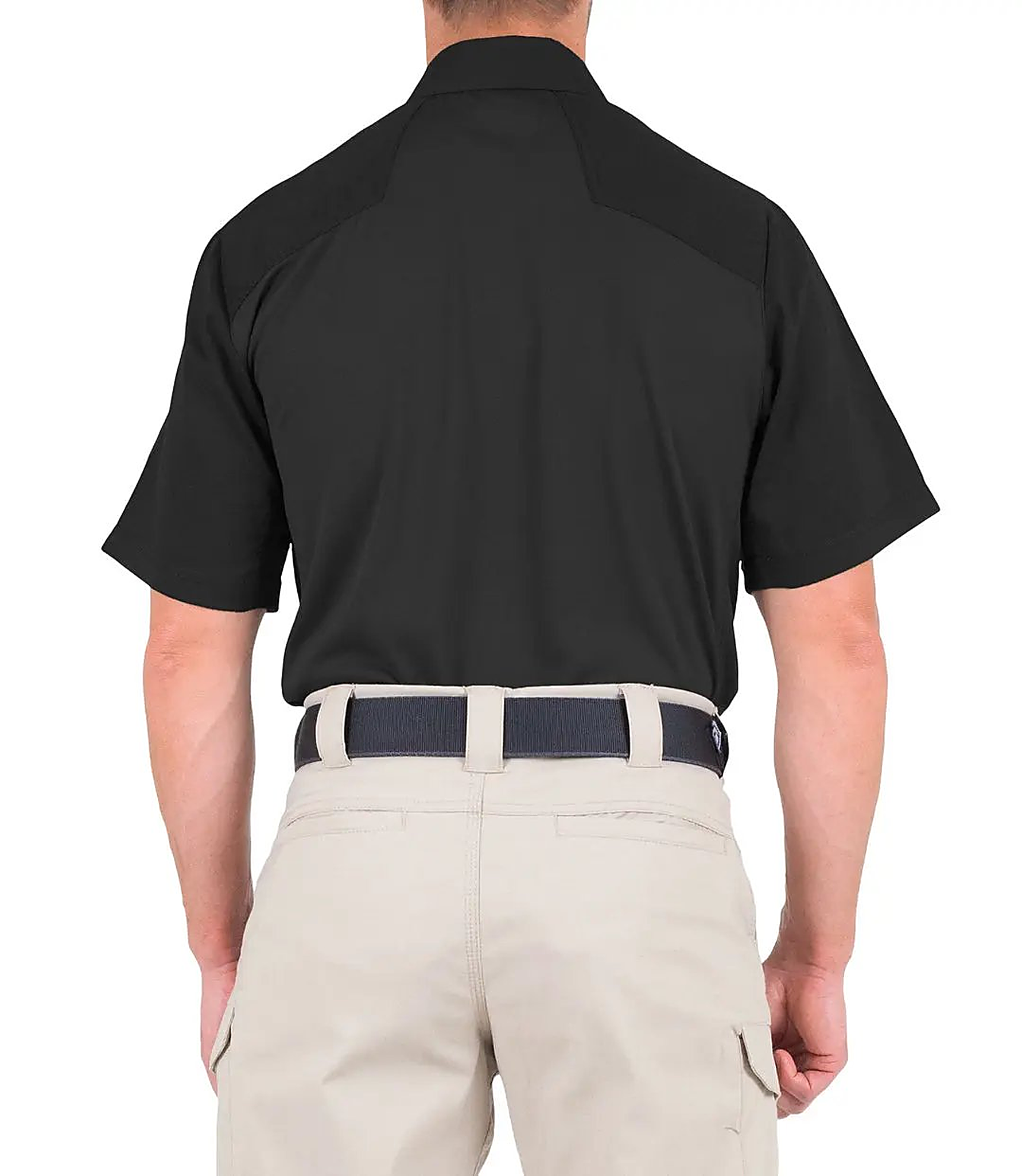 First Tactical Men's V2 Pro Perf Short Sleeve - Black - detail view