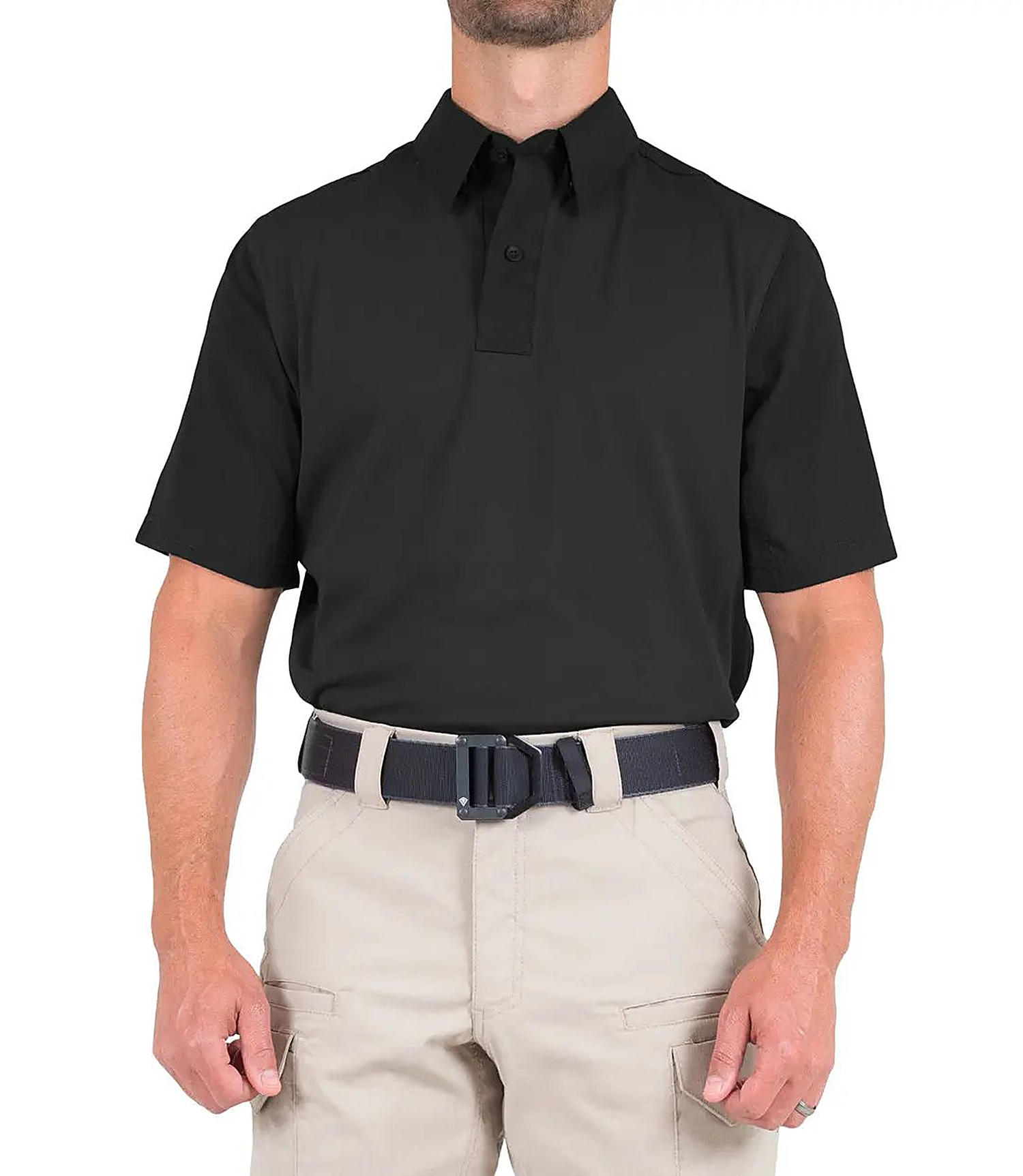 First Tactical Men's V2 Pro Perf Short Sleeve - Black - shorts