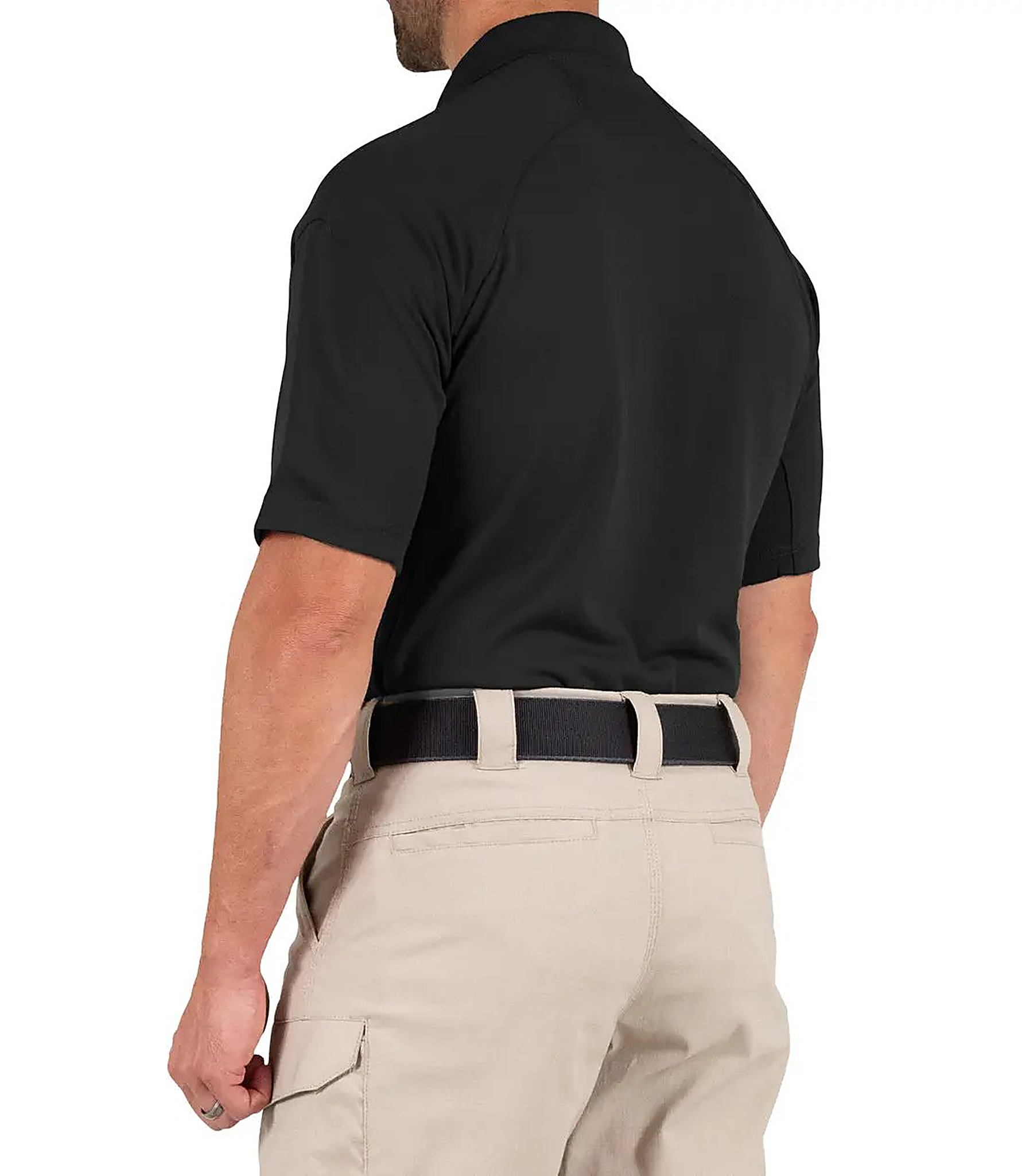 First Tactical Mens Performance Short Sleeve Polo - Black - alternate view