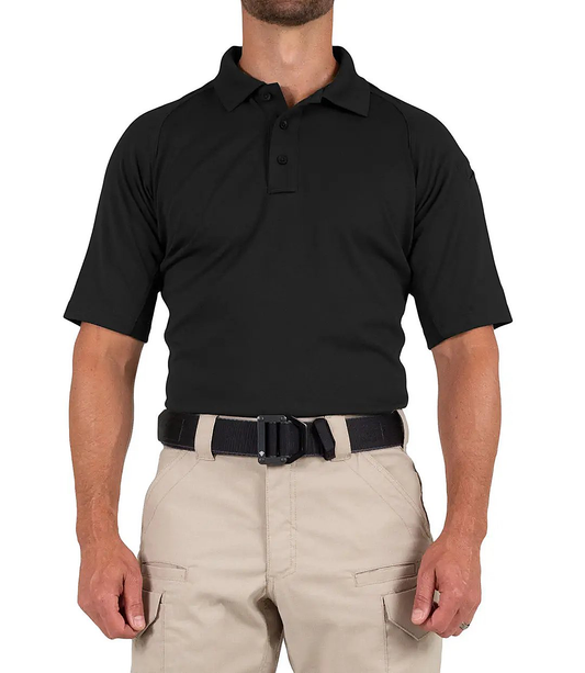 First Tactical Mens Performance Short Sleeve Polo - Black