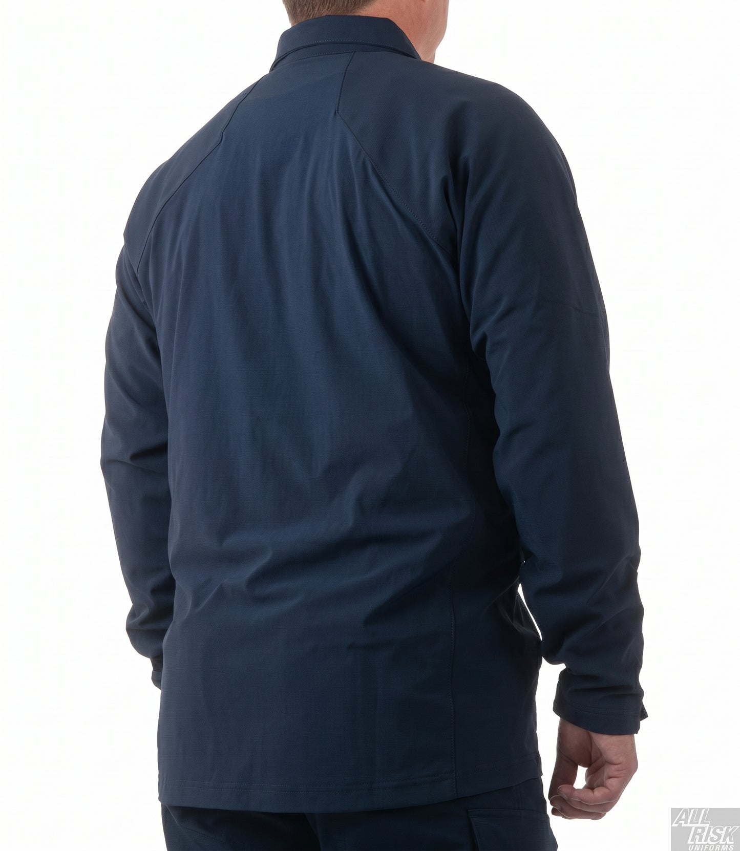 First Tactical Mens Pro Duty Pullover - Midnight Navy - close-up detail