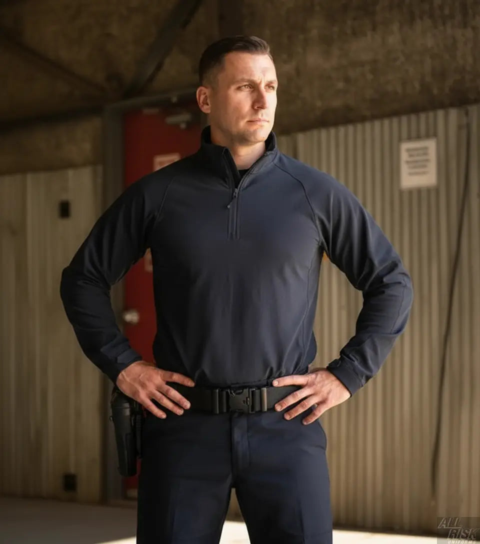 Security Professional in First Tactical Midnight Navy Pullover