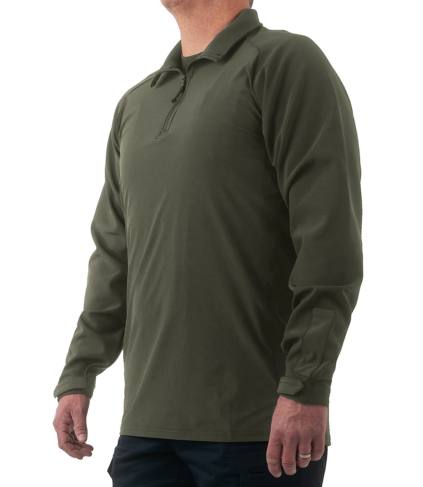 First Tactical Mens Pro Duty Pullover - OD Green - detail view
