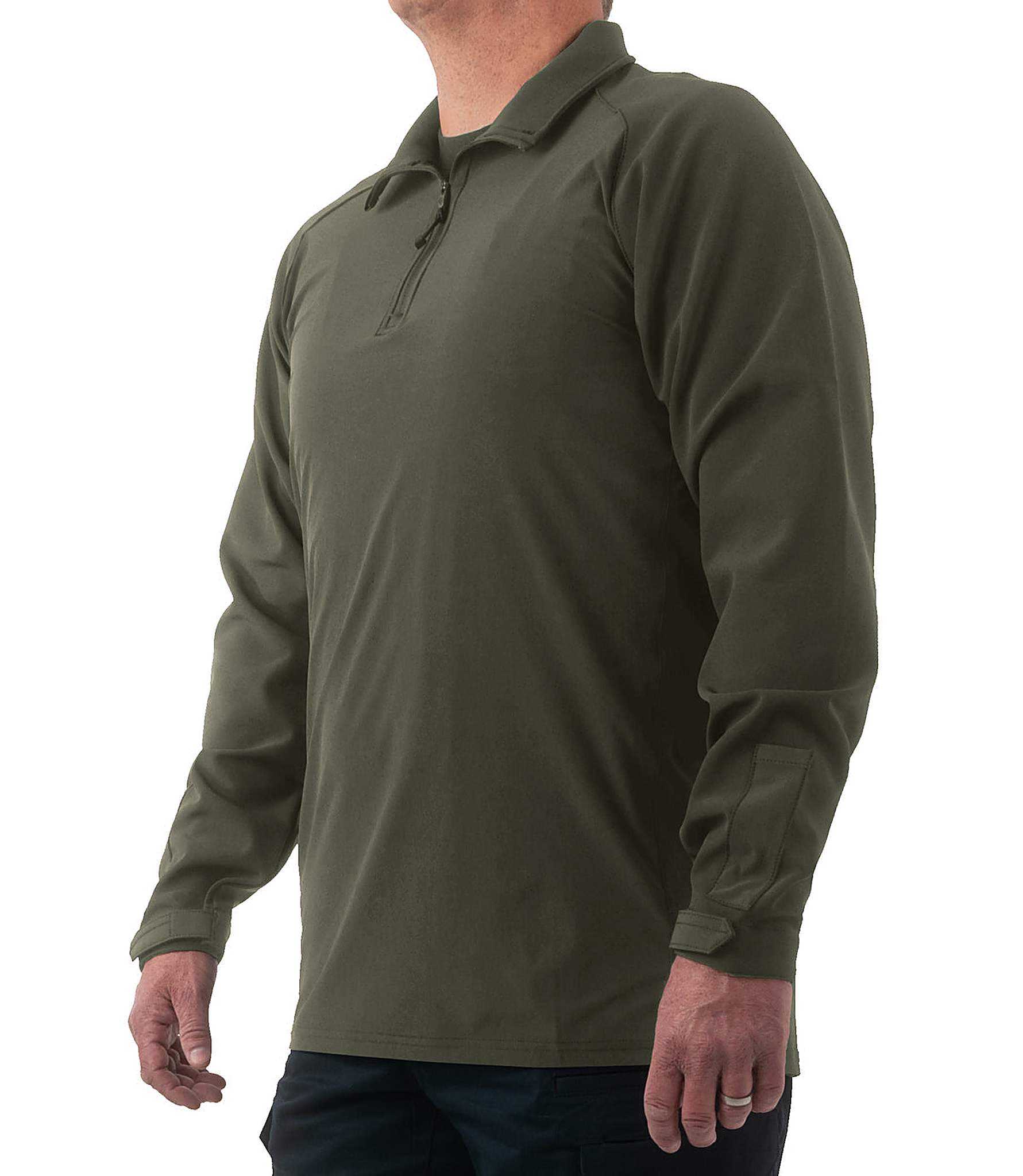 First Tactical Mens Pro Duty Pullover - OD Green - detail view