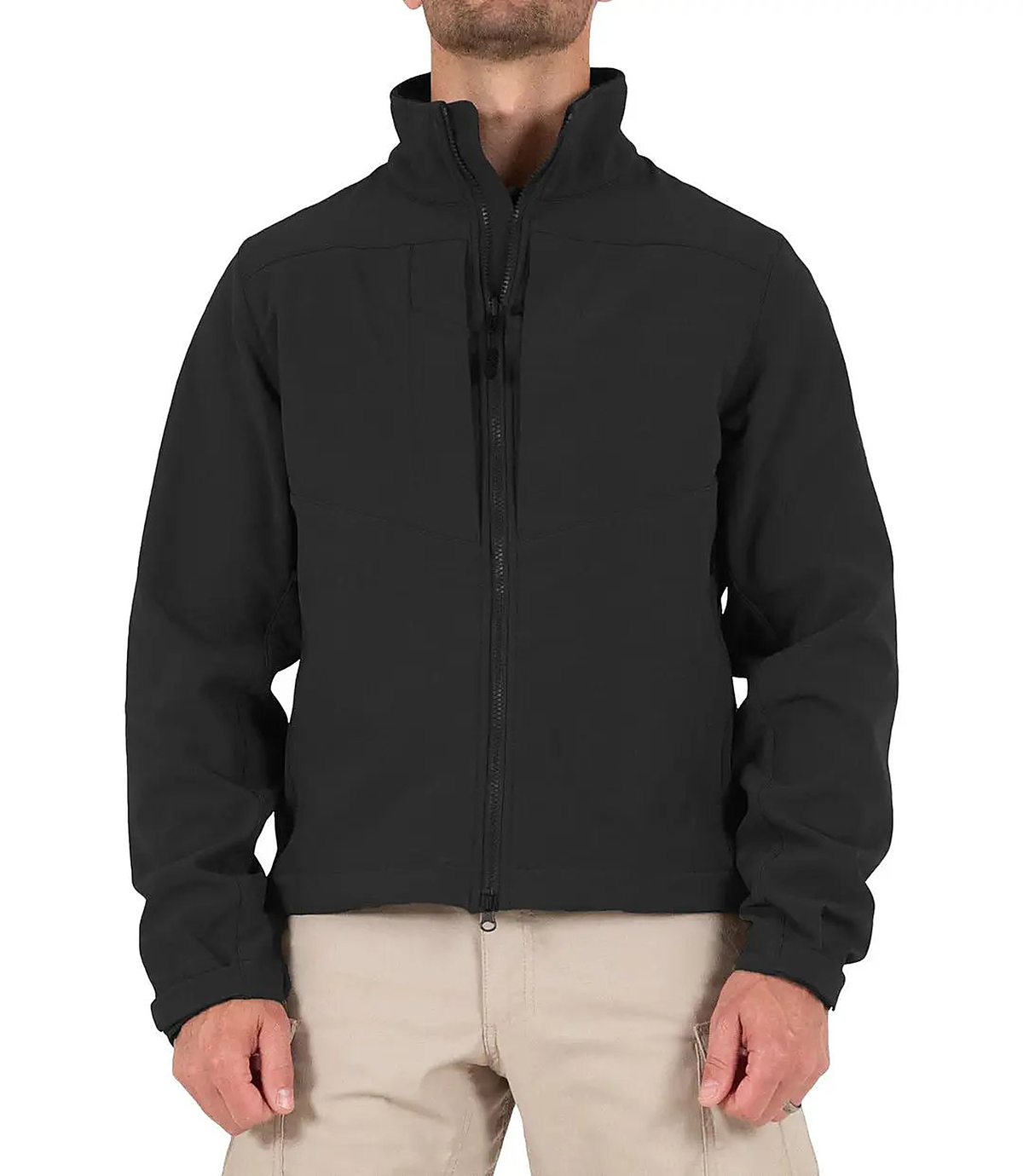 First Tactical Mens Tactix Softshell Jacket - Black - detail view