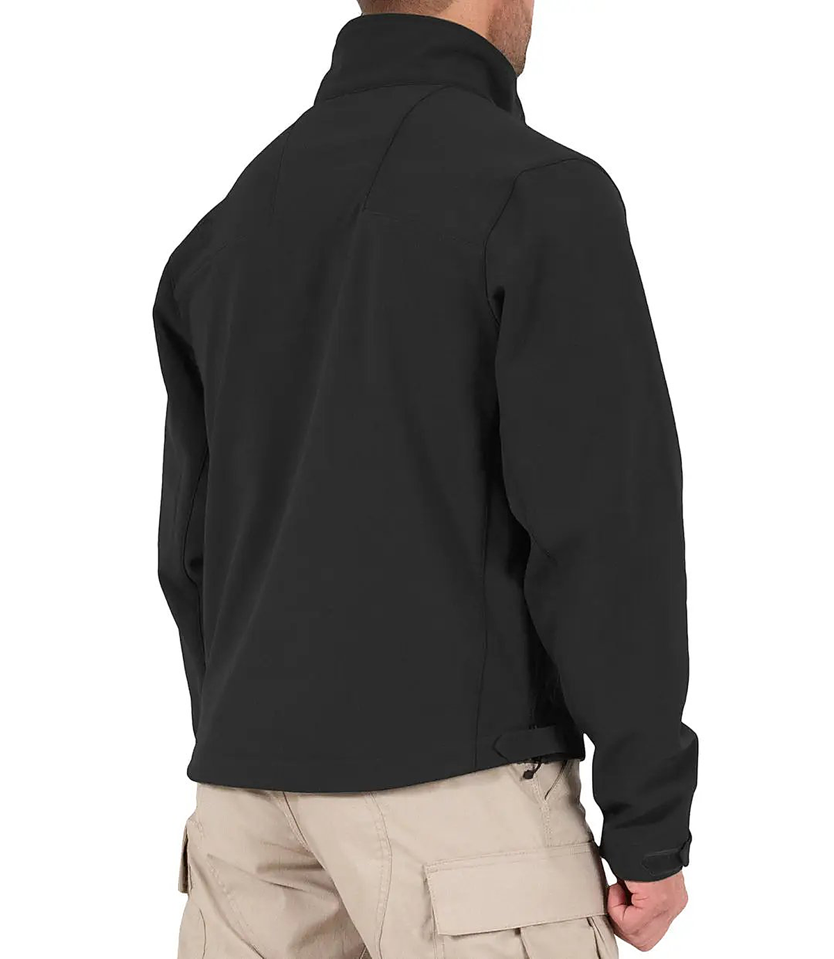 First Tactical Mens Tactix Softshell Jacket - Black - back view