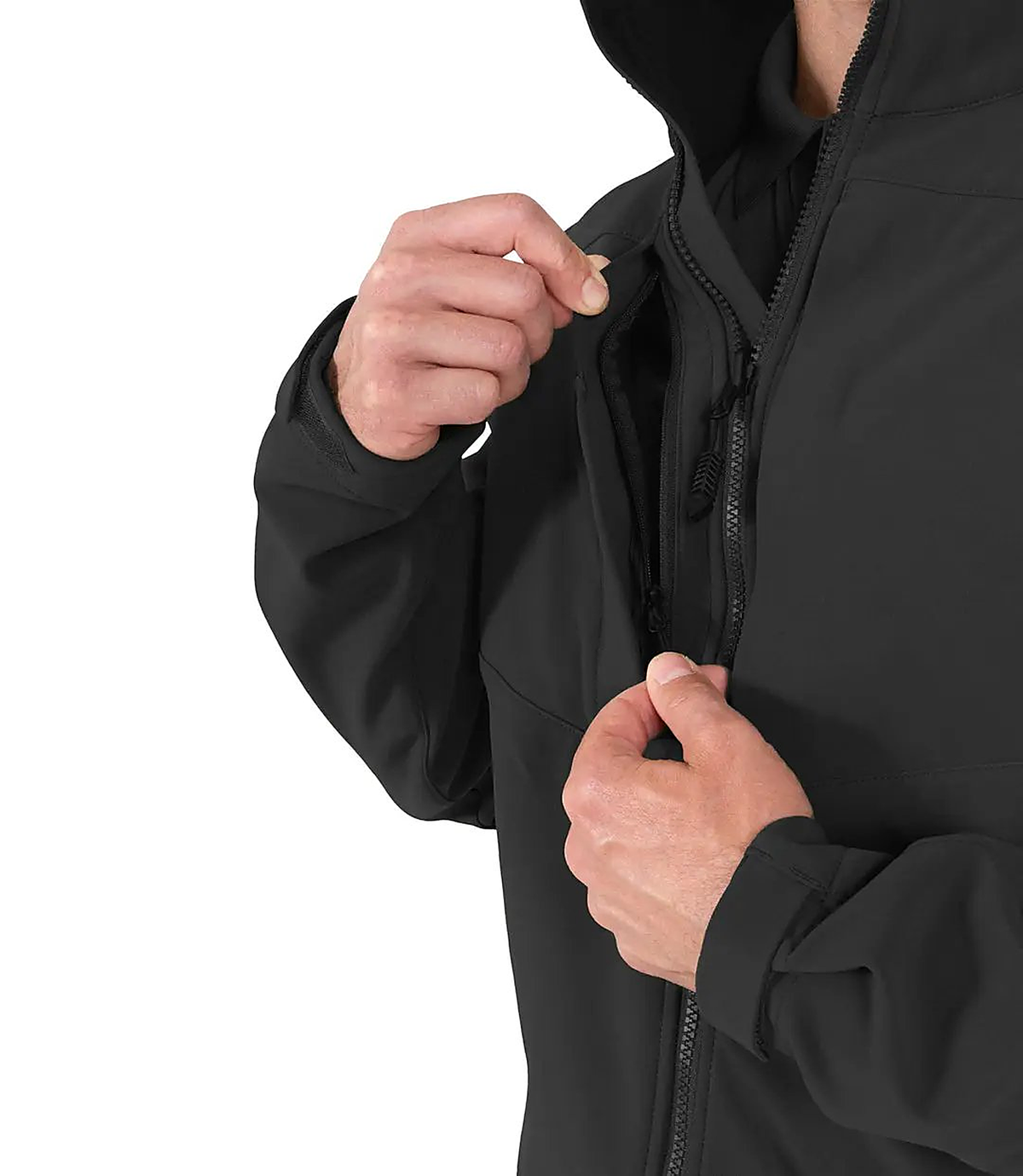 First Tactical Mens Tactix Softshell Jacket - Black - additional view