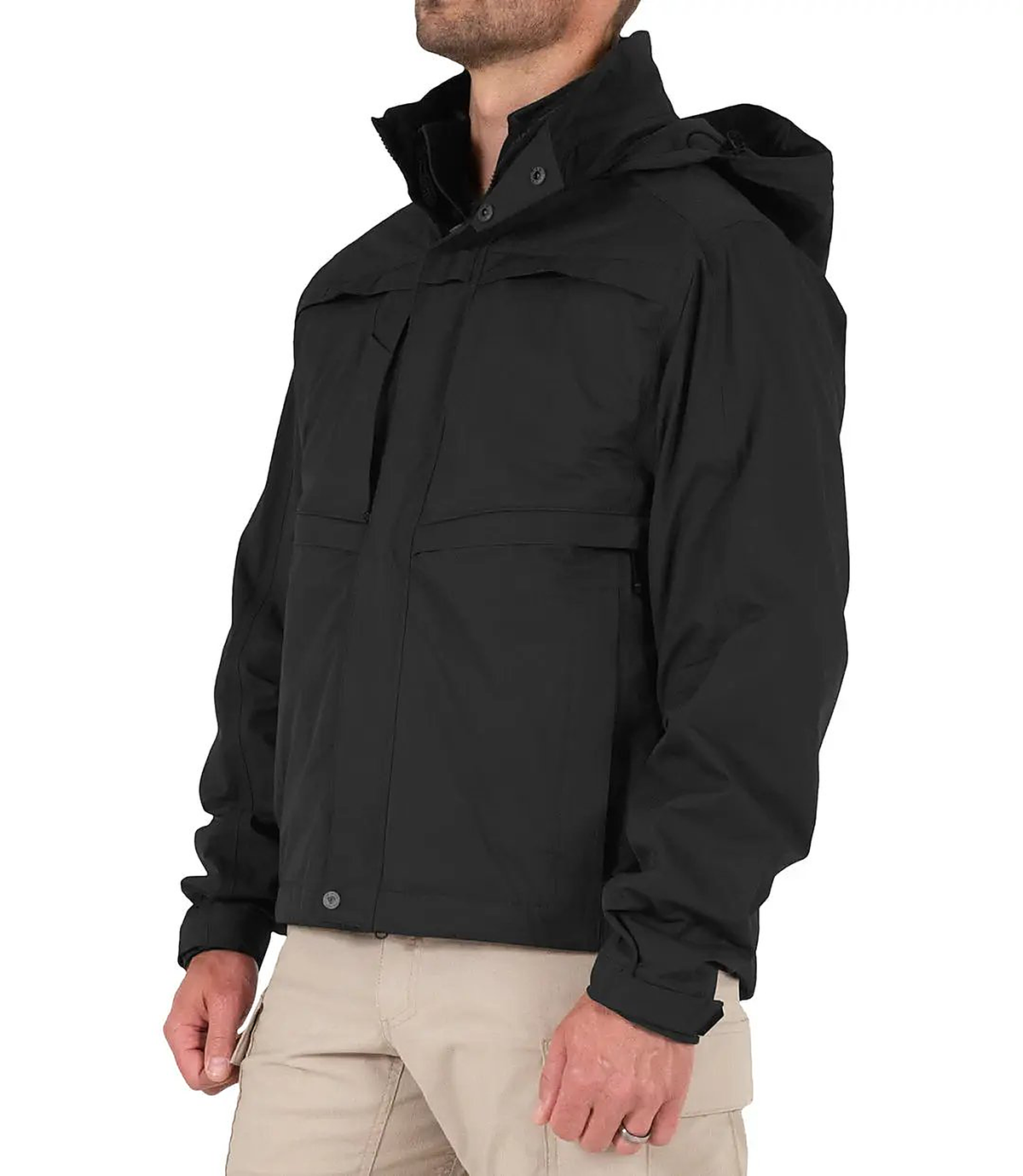 First Tactical Mens Tactix System Jacket - Black - detail view