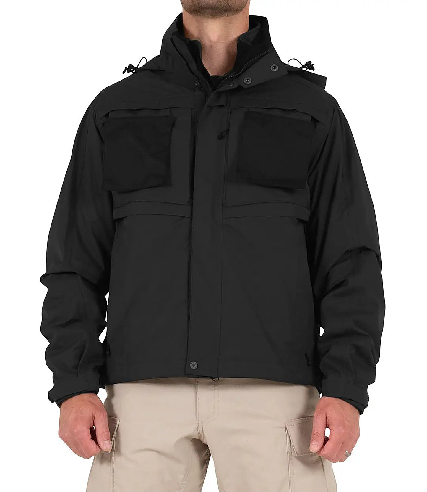 First Tactical Mens Tactix System Jacket - Black - back view